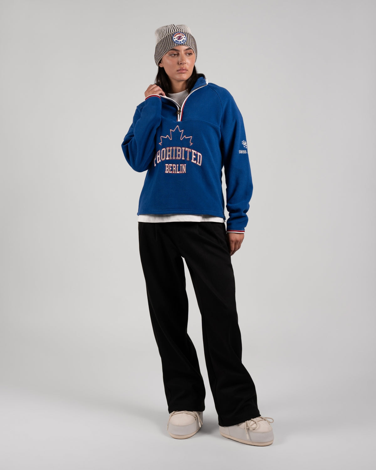 Swiss Alps Fleece Quarter-Zip | Blue