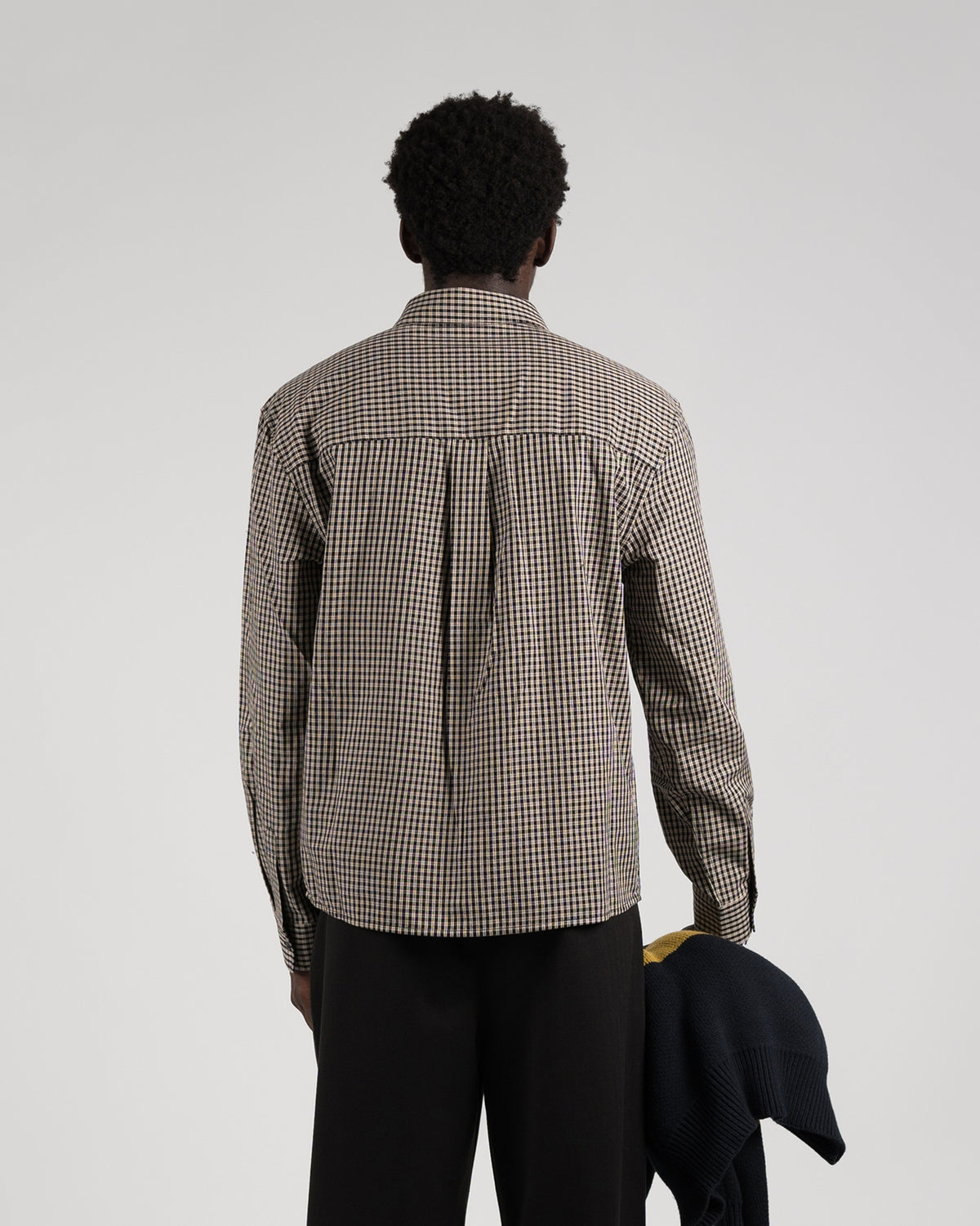 Alpine Checkered Dress Shirt | Black/Off-White