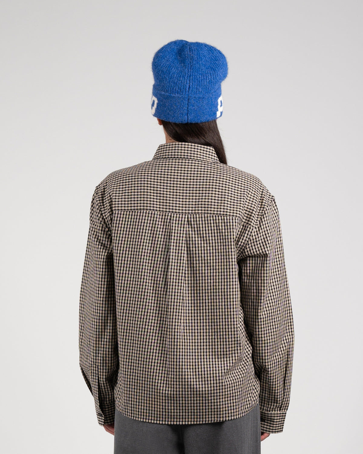 Alpine Checkered Dress Shirt | Black/Off-White