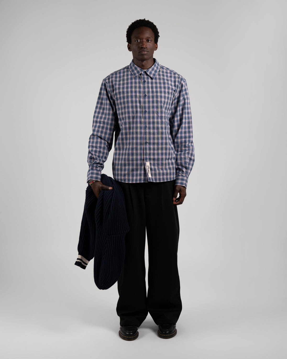 Alpine Checkered Dress Shirt | Blue/Red