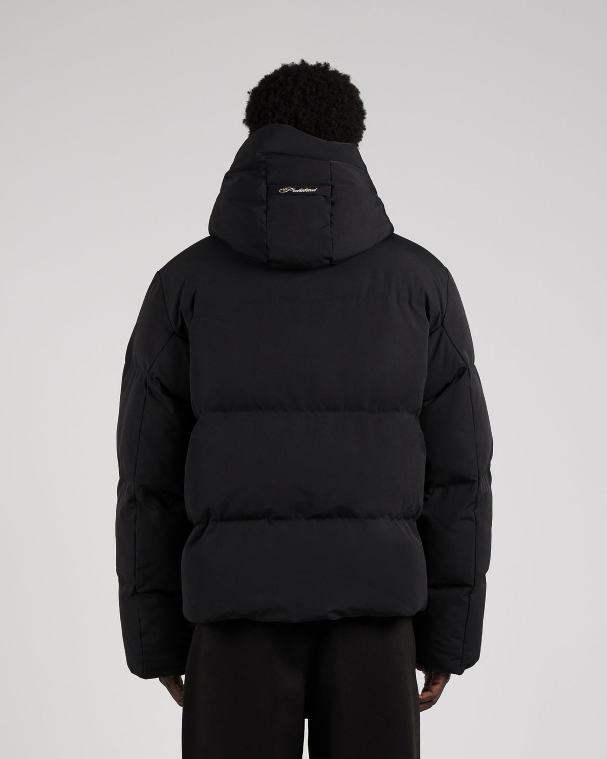 Buckle Puffer Jacket | Black