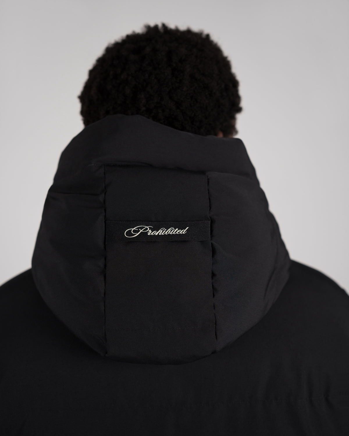 Buckle Puffer Jacket | Black