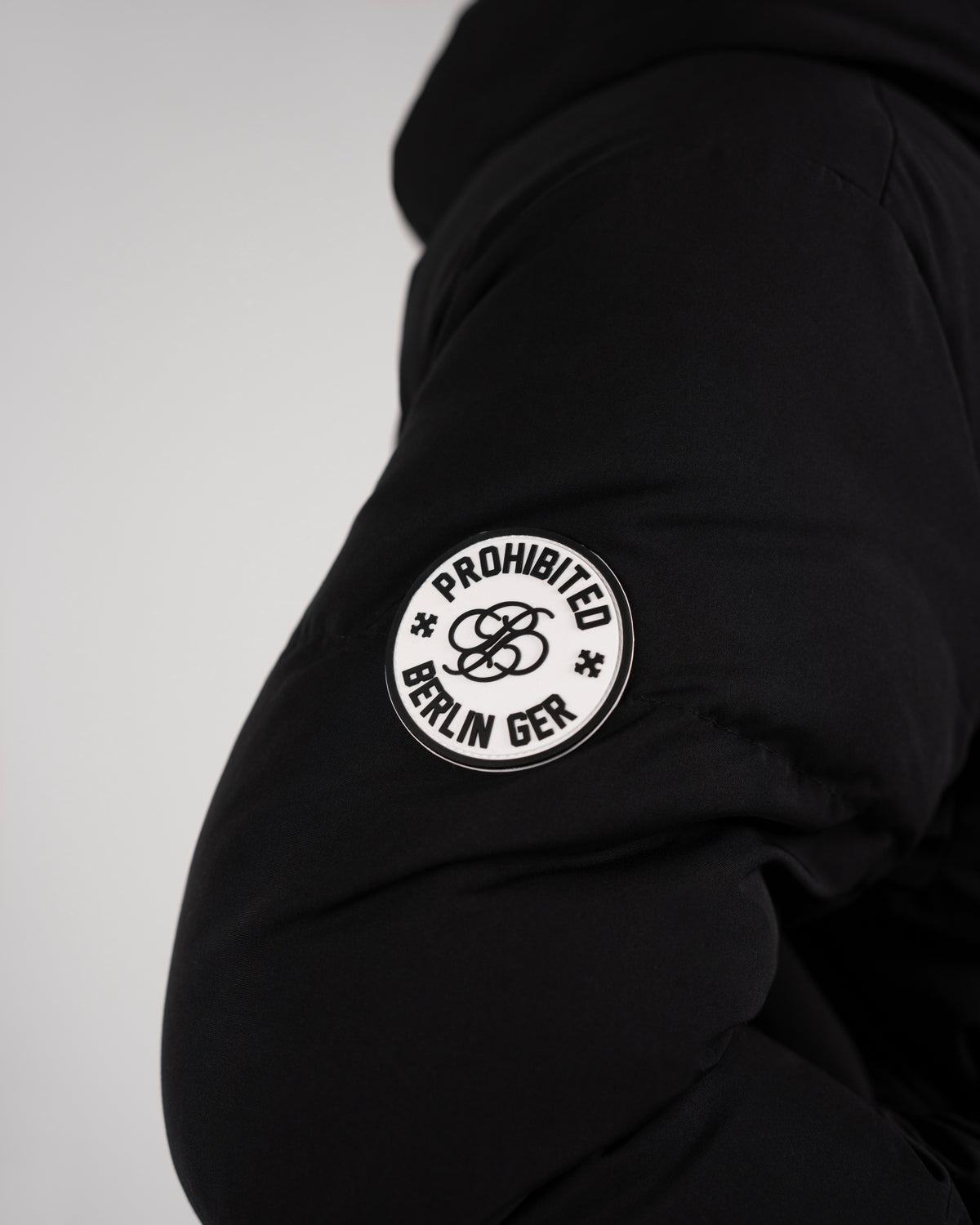 Buckle Puffer Jacket | Black