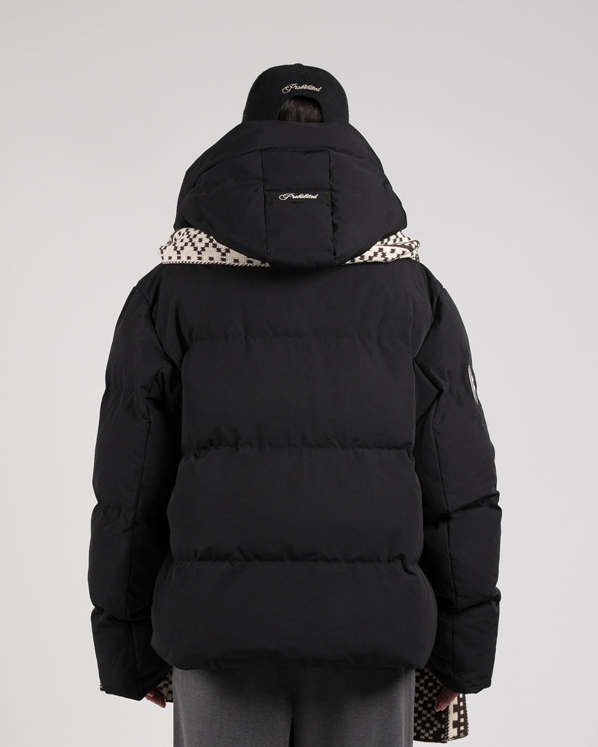 Buckle Puffer Jacket | Black