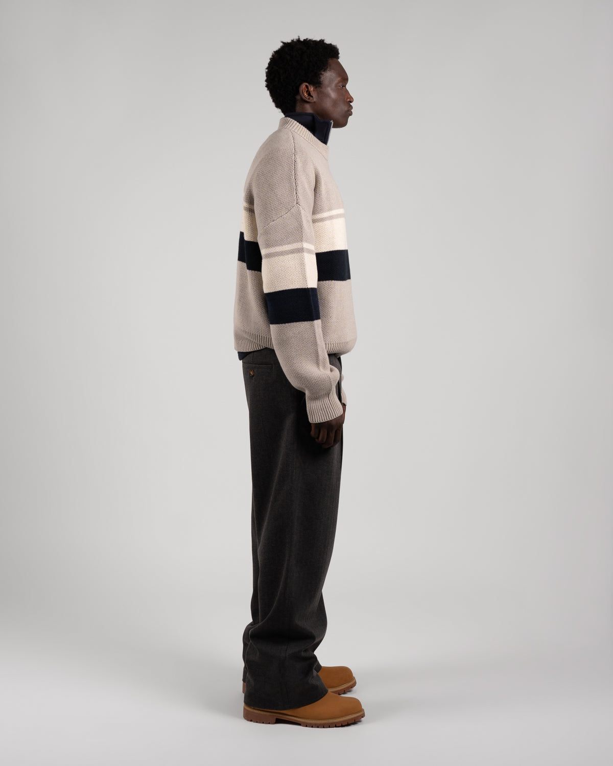 Kicker Knit Sweater | Grey
