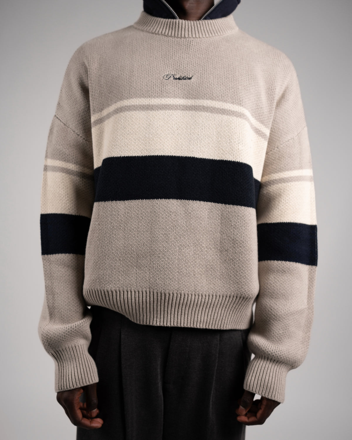 Kicker Knit Sweater | Grey