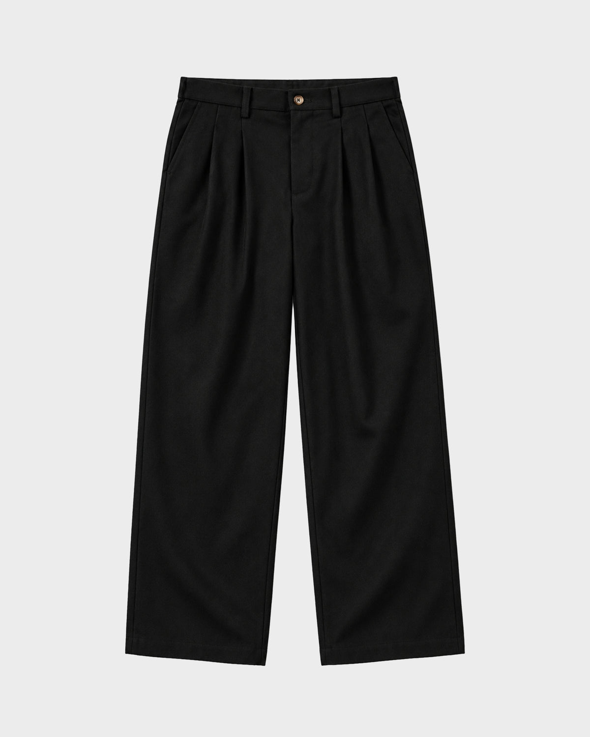 Vivid Pleated Pants | Black