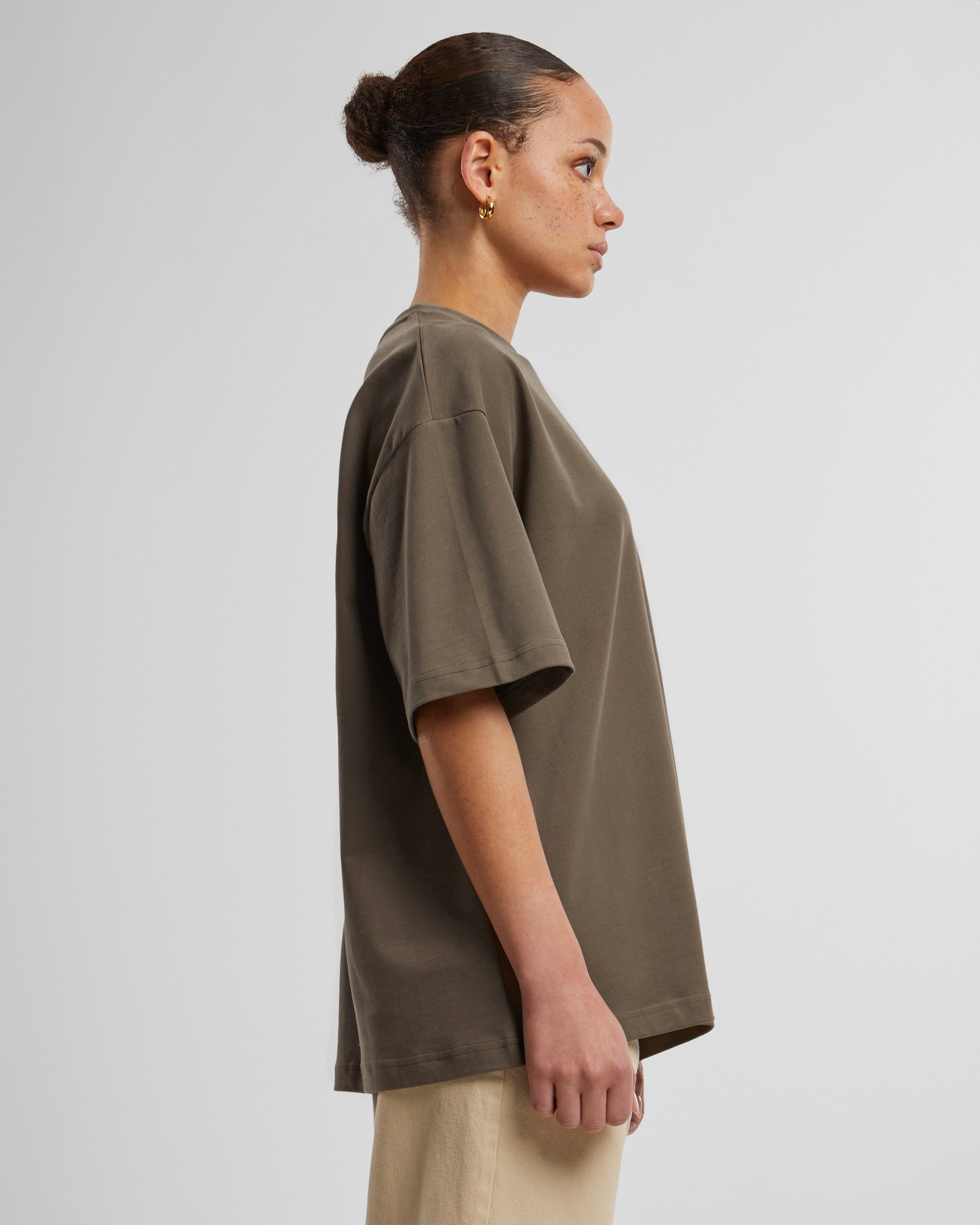 Oversized Tee Mocha (Stone Washed)