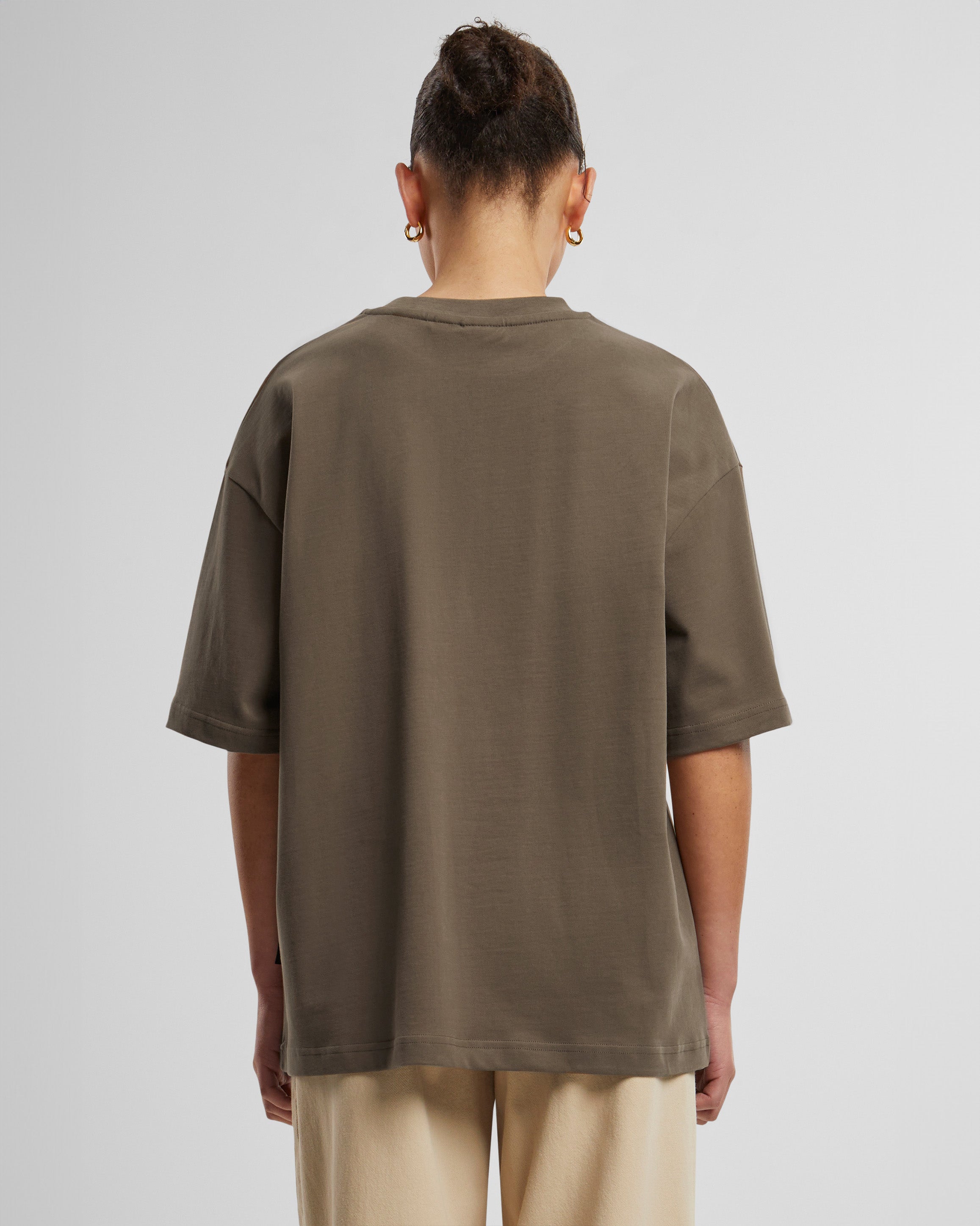 Oversized Tee Mocha (Stone Washed)