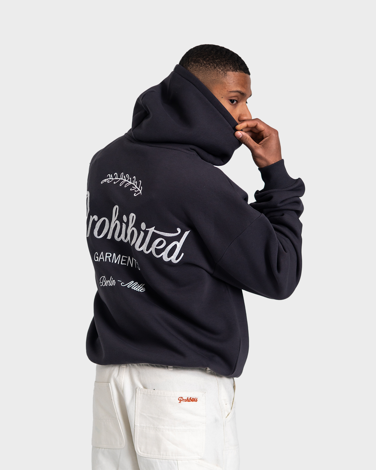 PB Garment Zip Hoodie Dark Grey