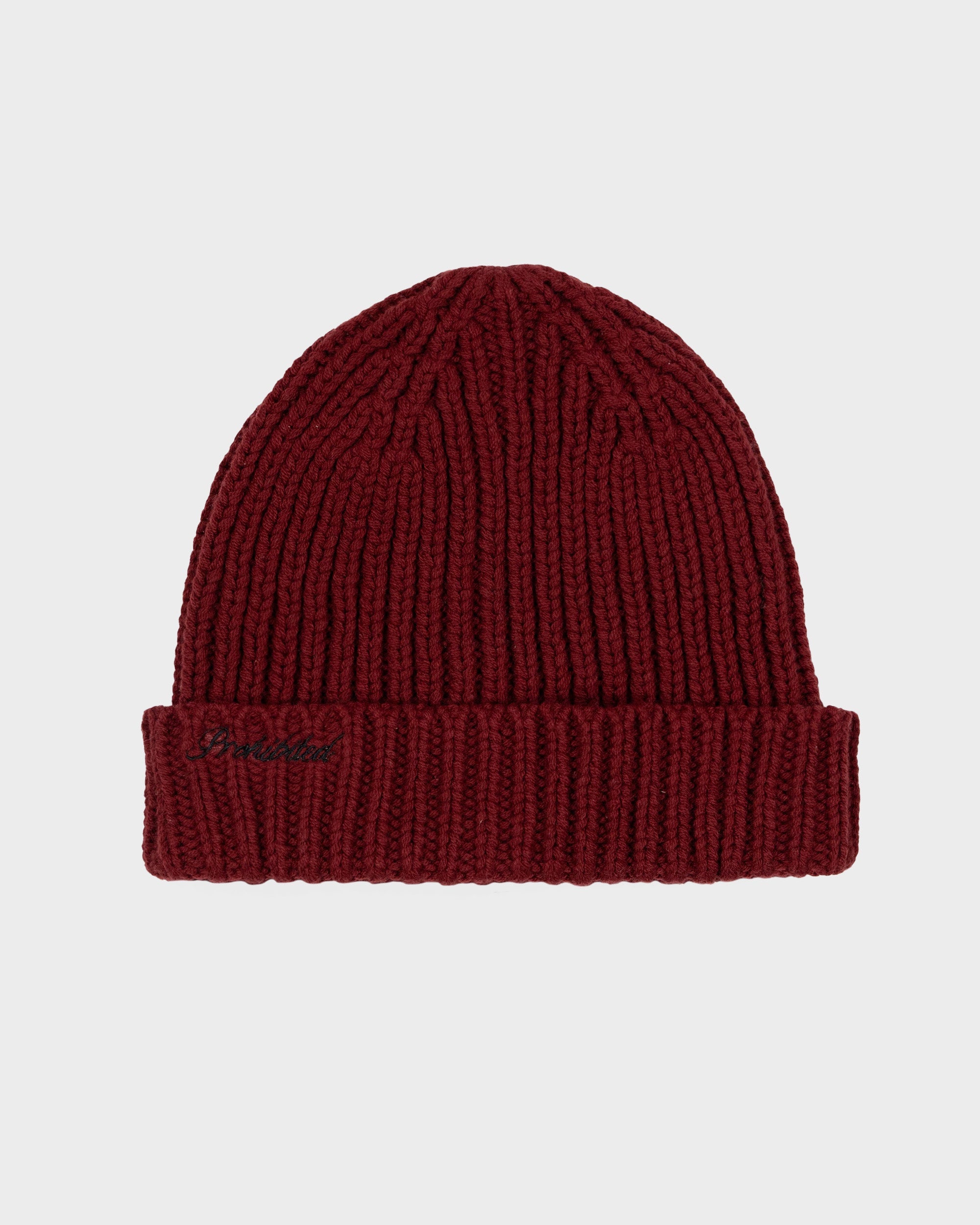 Rough Beanie | Bordeaux