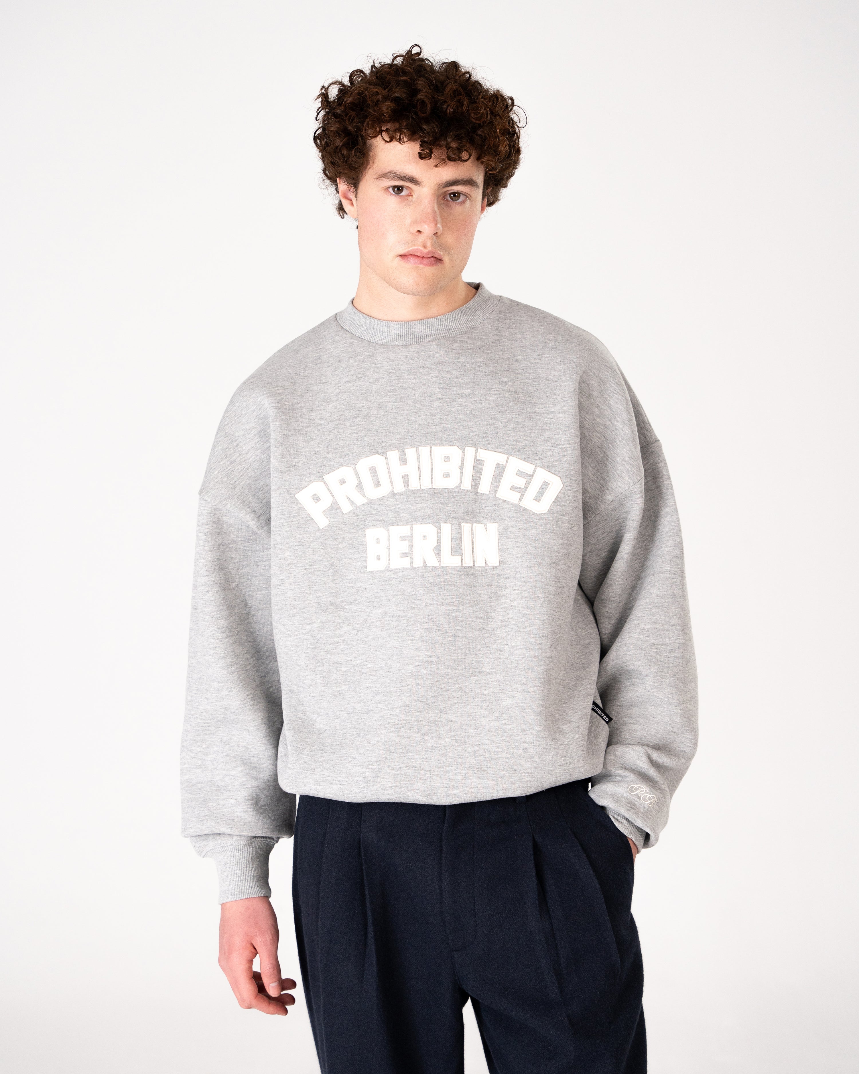 Berlin PB Crew Neck Grey Melange