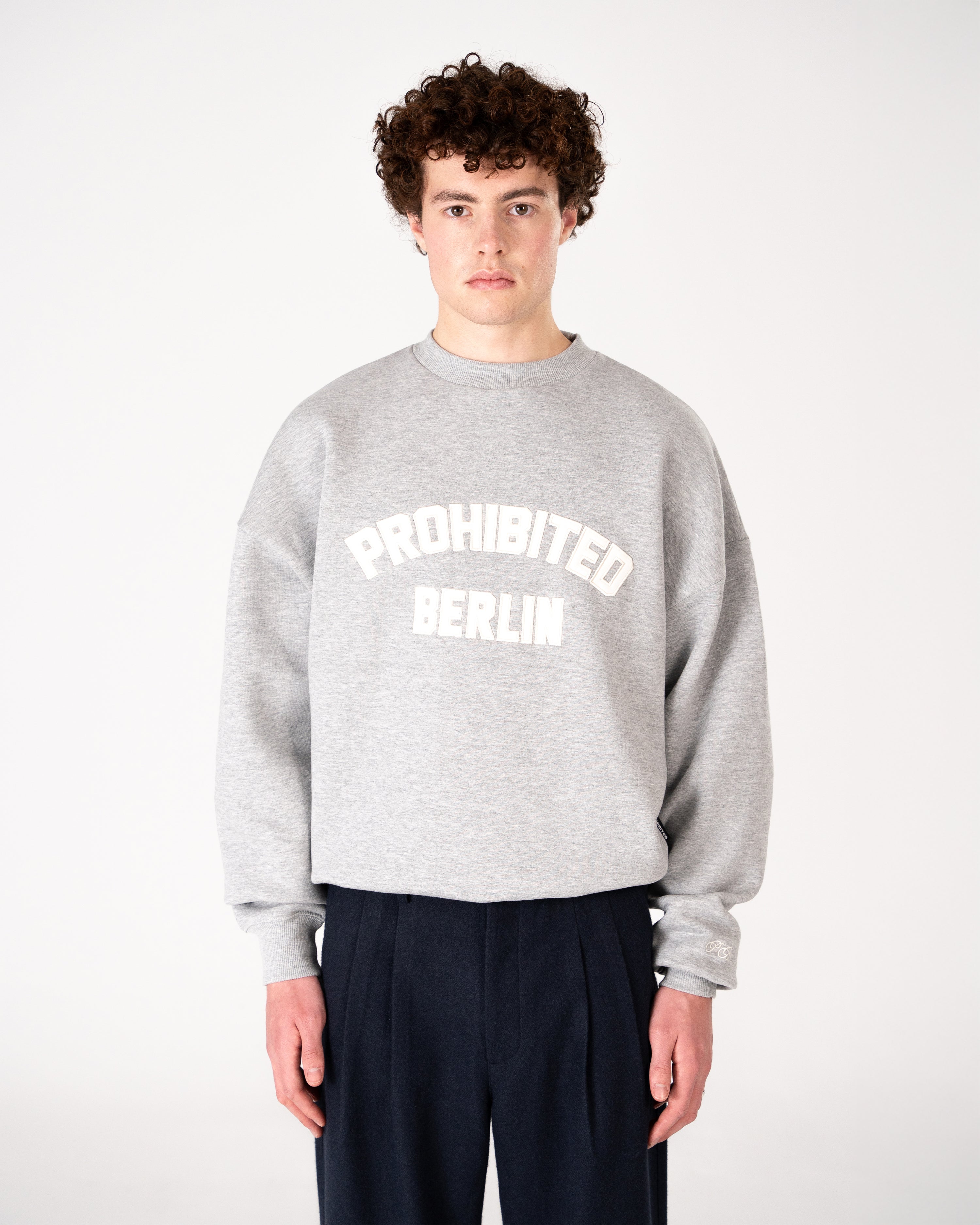 Berlin PB Crew Neck Grey Melange