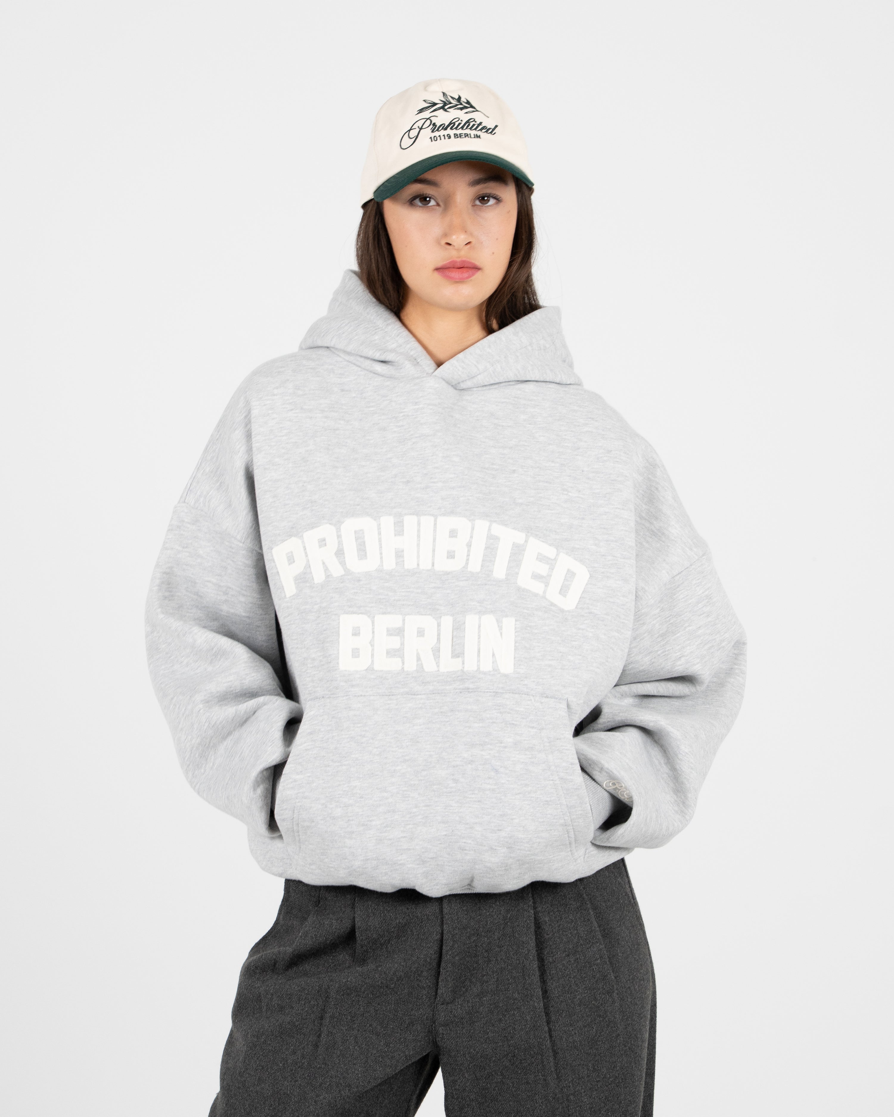 Berlin PB Hoodie Grey Melange