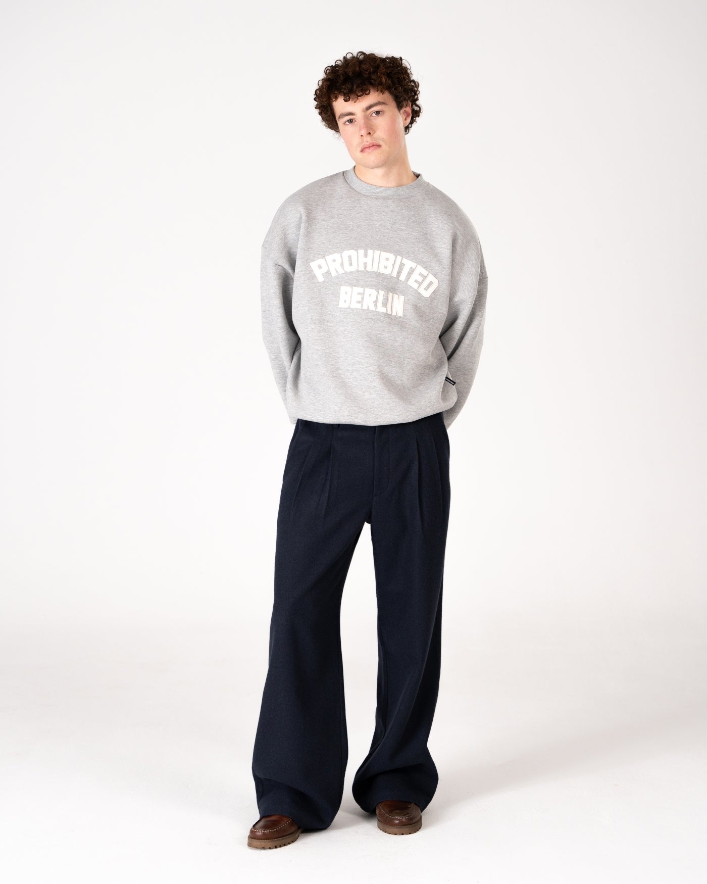 Berlin PB Crew Neck | Grey Melange