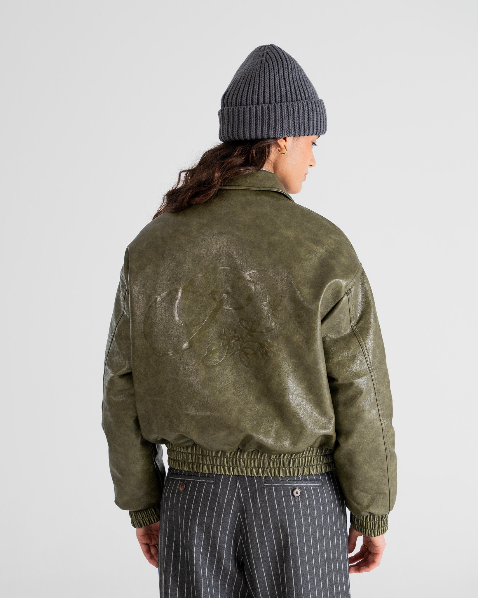 Bloom Bomber Jacket Green