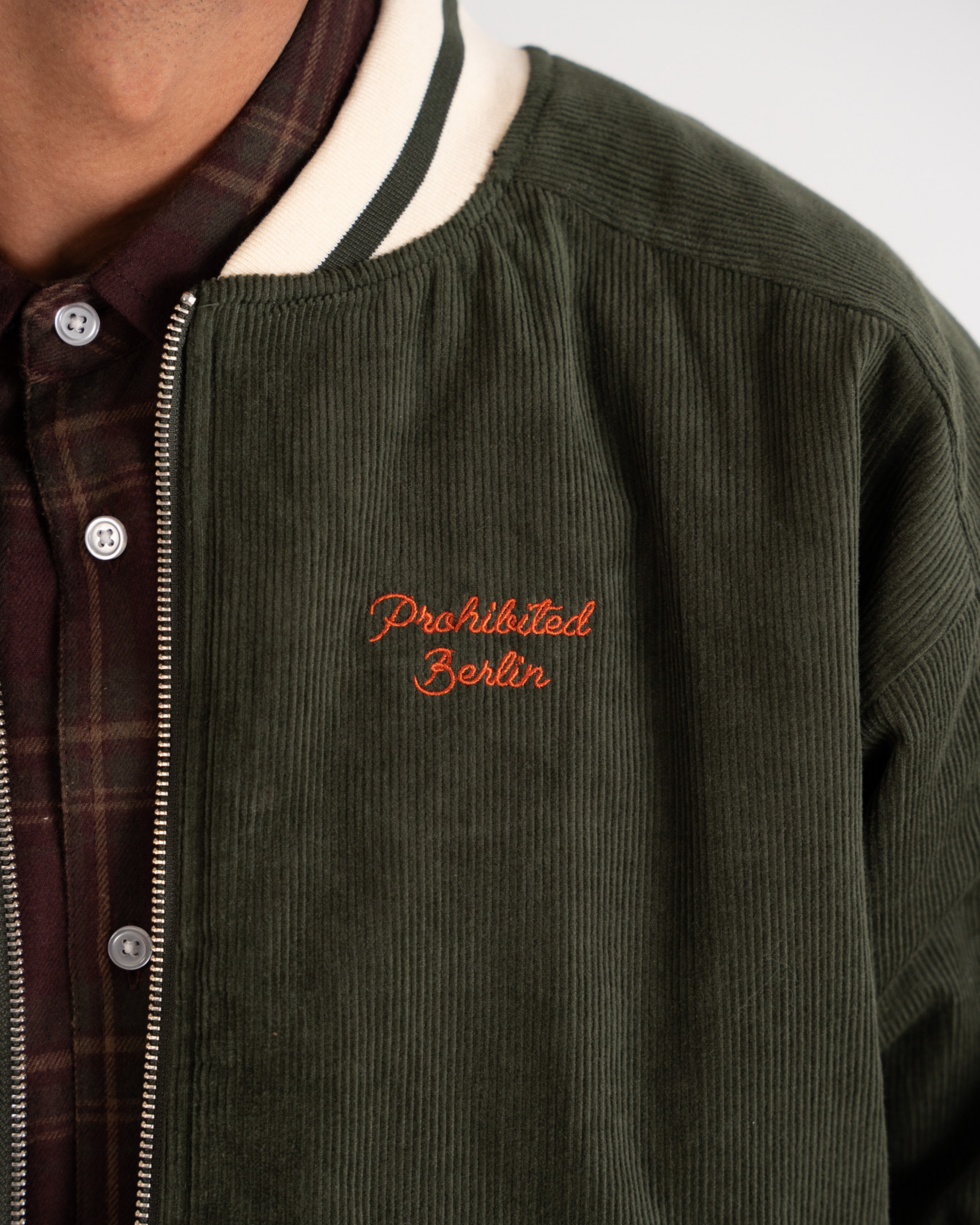 Bloom Corduroy Bomber Jacket Green