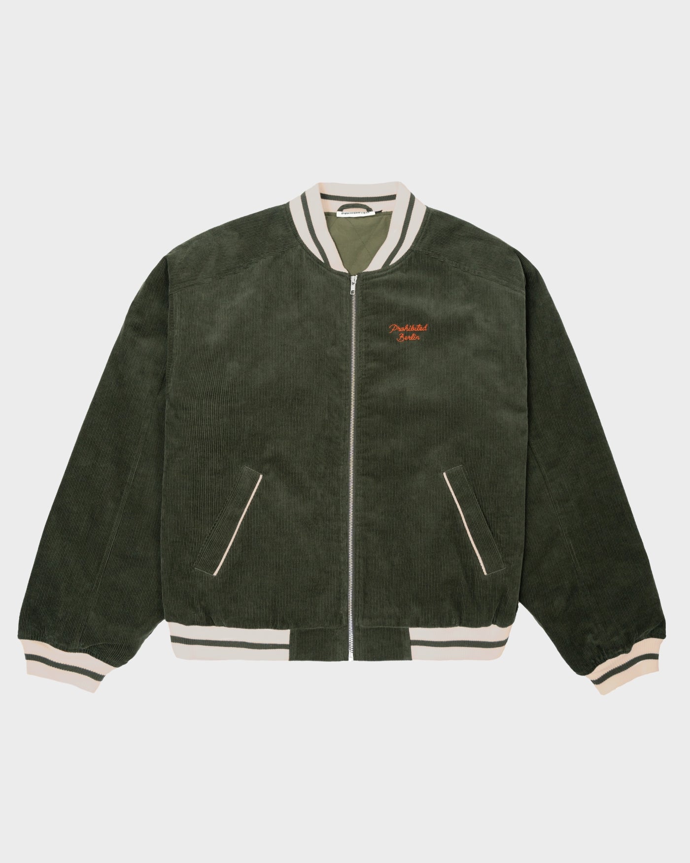 Bloom Corduroy  Bomber Jacket | Green