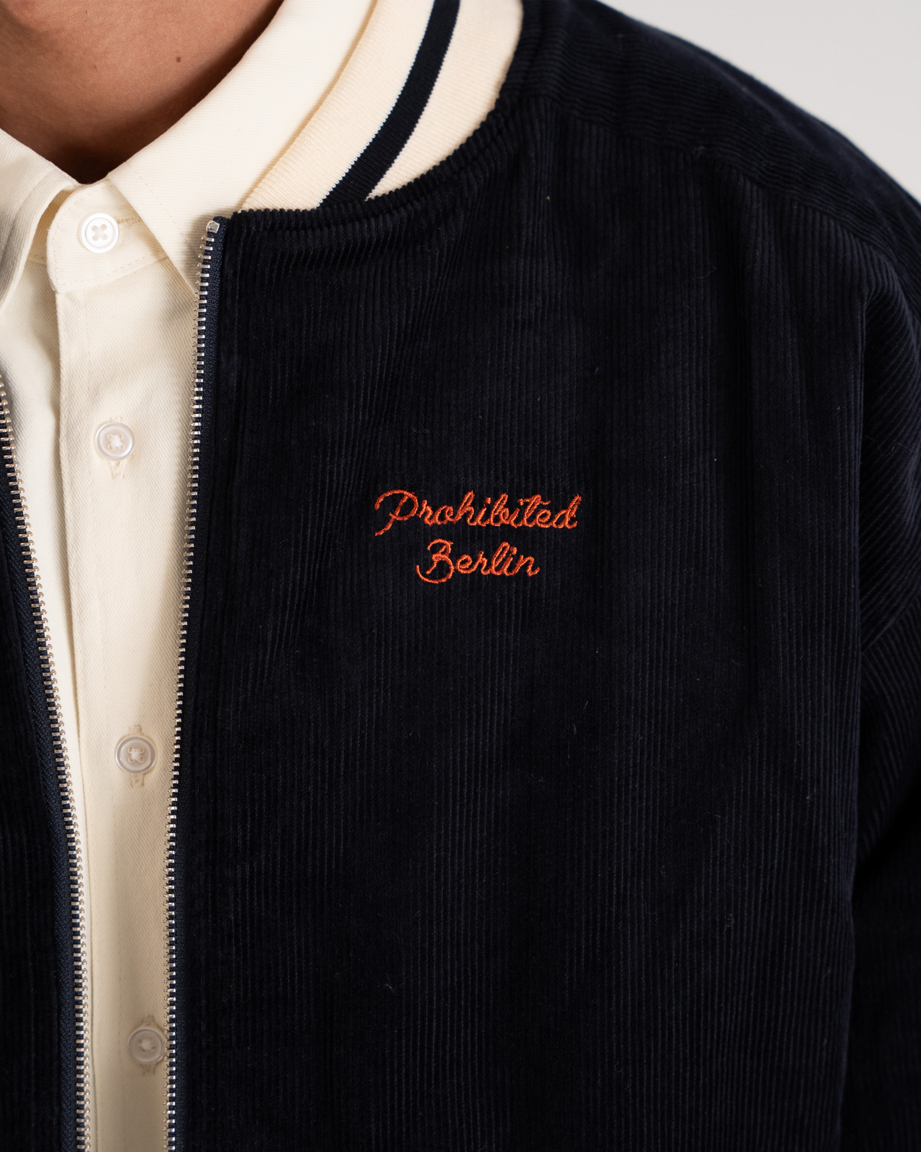Bloom Corduroy  Bomber Jacket Navy