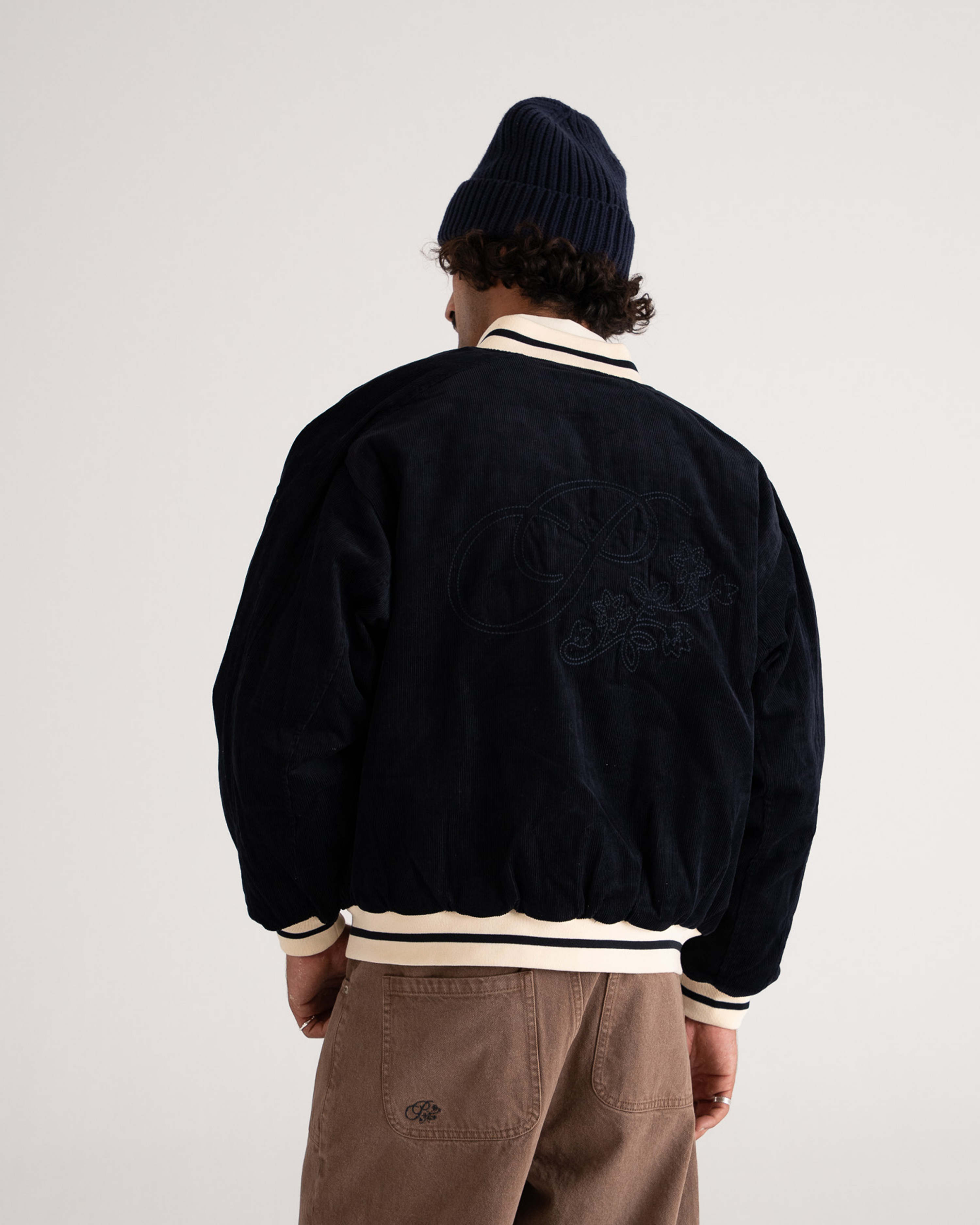 Bloom Corduroy  Bomber Jacket Navy