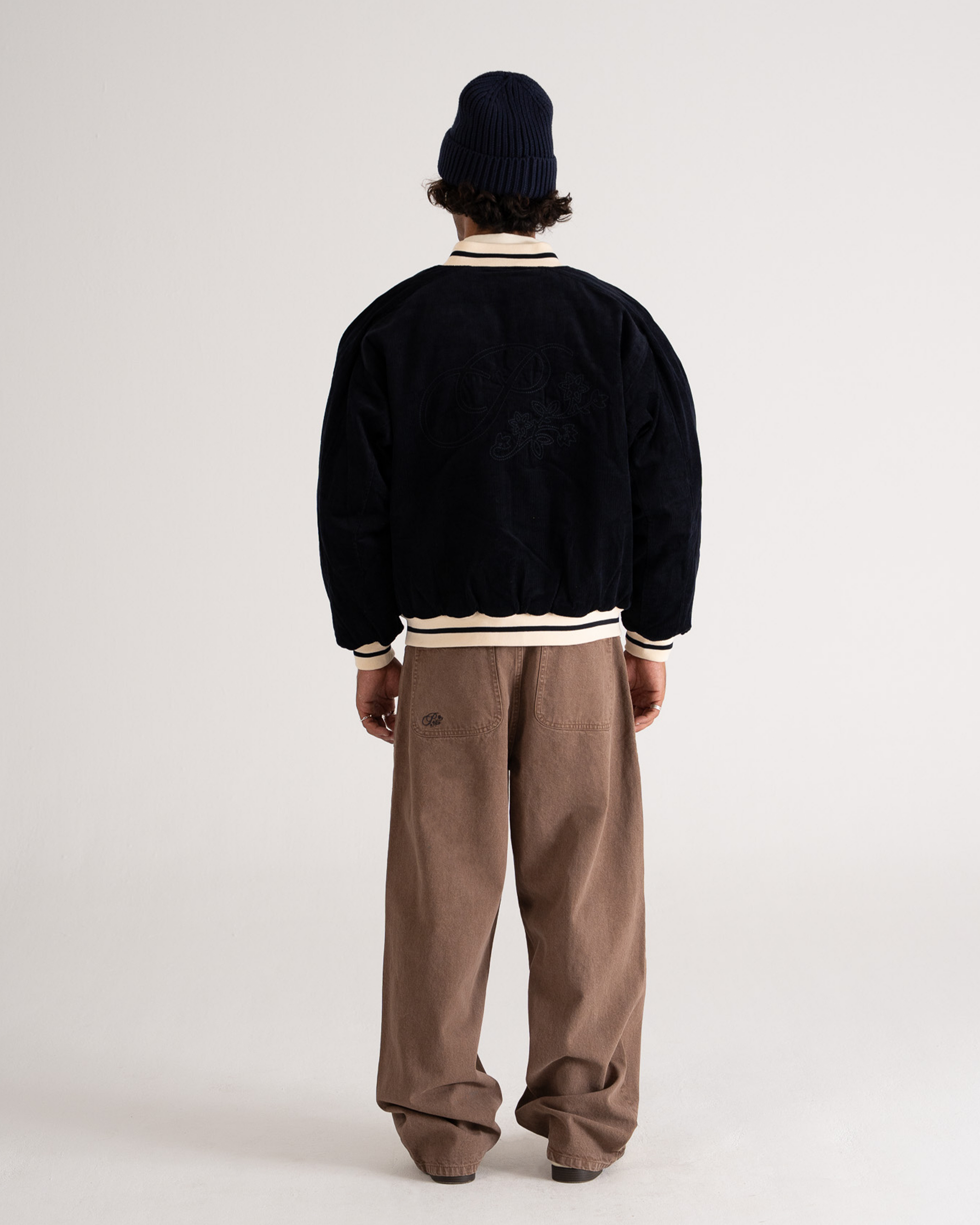 Bloom Corduroy  Bomber Jacket Navy