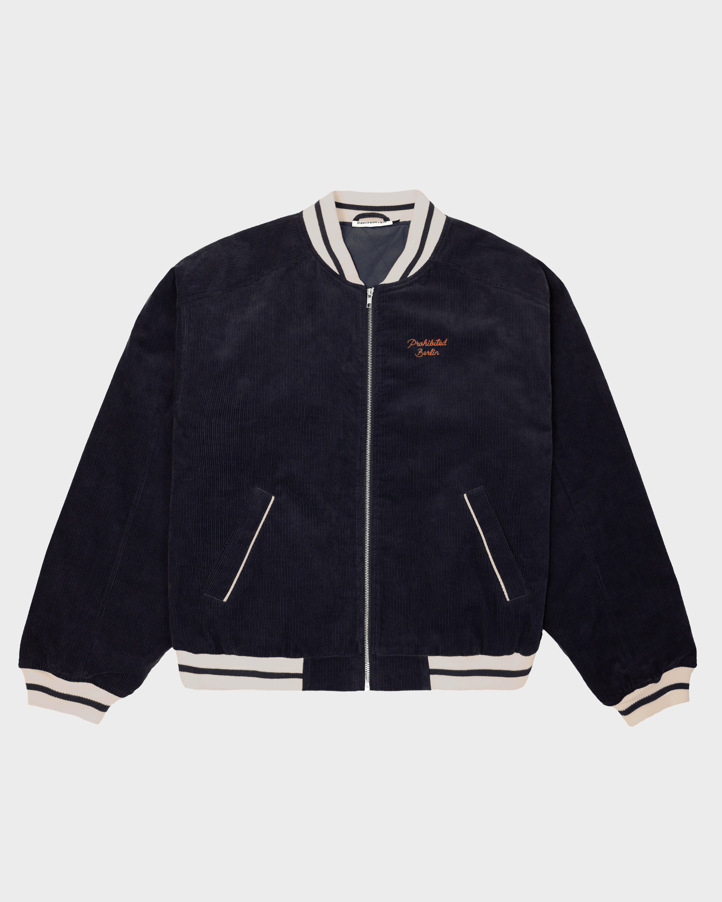 Bloom Corduroy  Bomber Jacket Navy