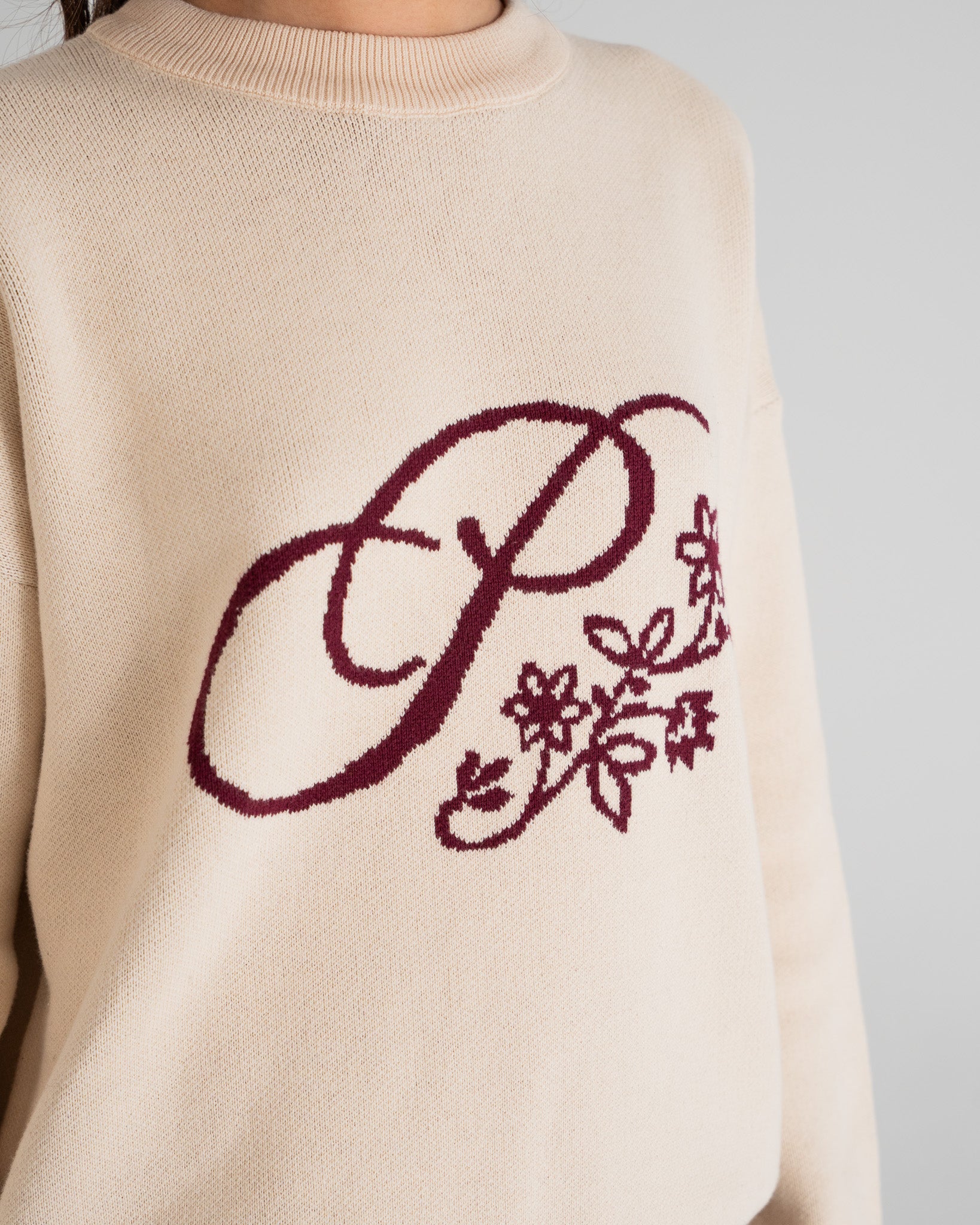 Bloom Knit Sweater Cream