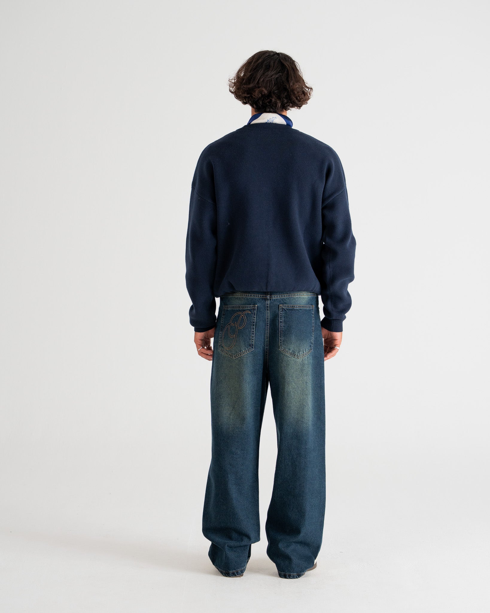 Bloom Knit Sweater Navy
