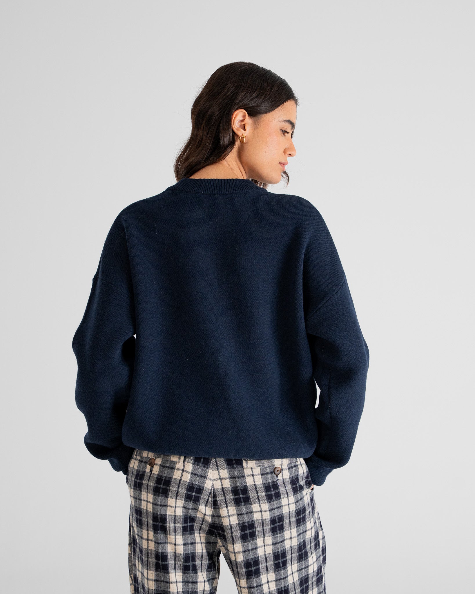 Bloom Knit Sweater Navy