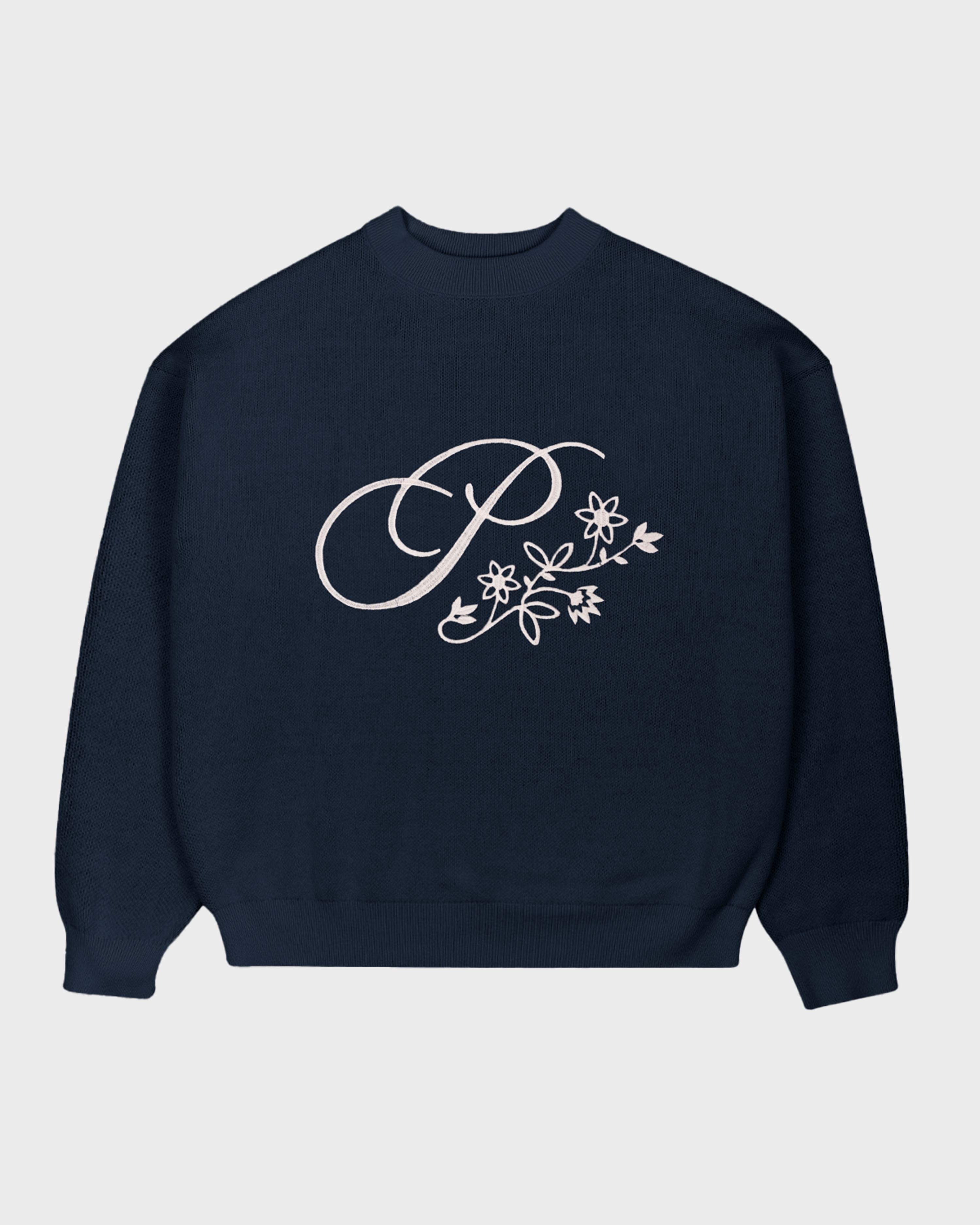 Bloom Knit Sweater Navy