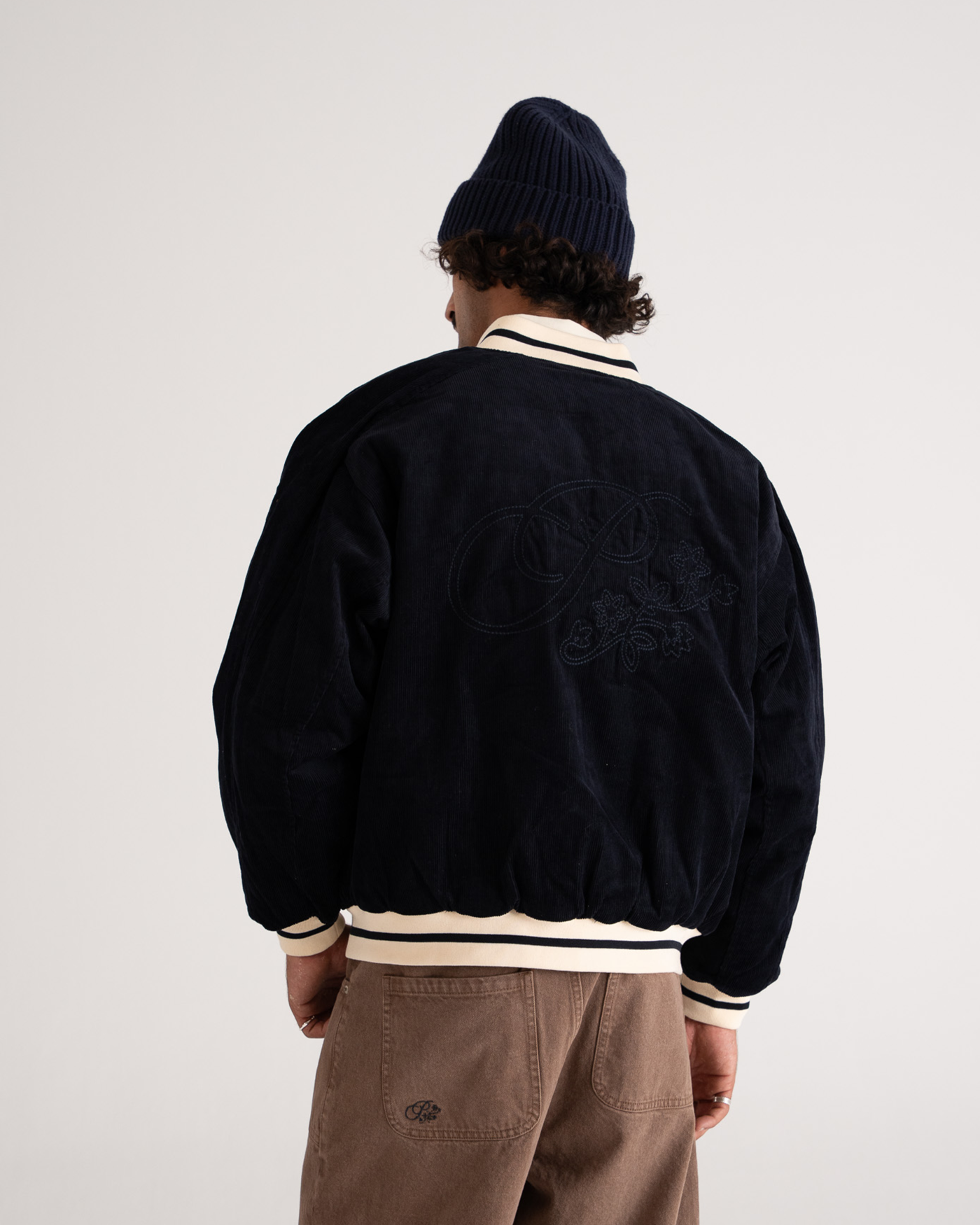 Bloom Corduroy  Bomber Jacket | Navy