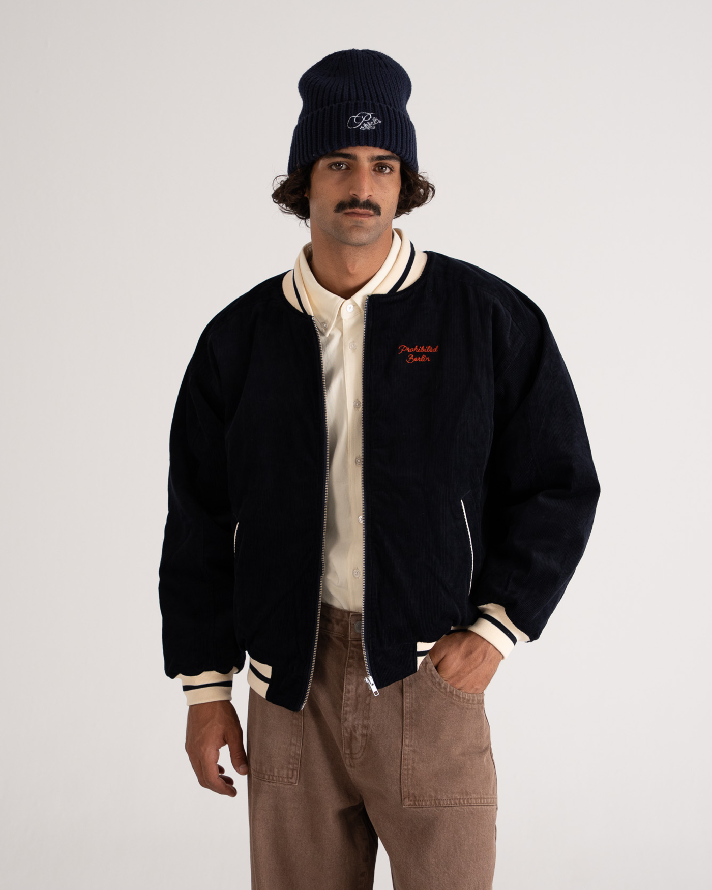 Bloom Corduroy  Bomber Jacket | Navy