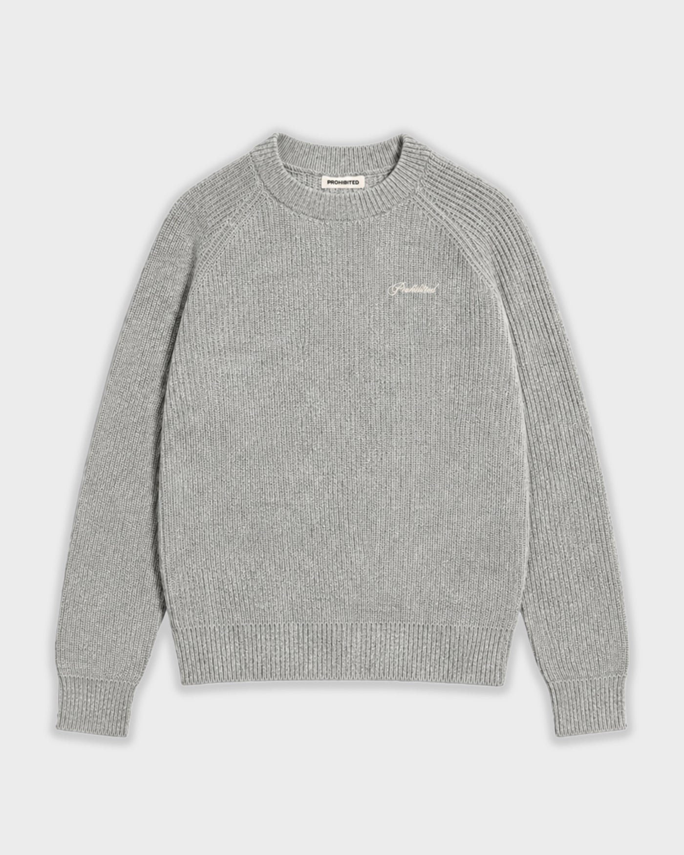 Campus Knit Sweater | Grey Melange
