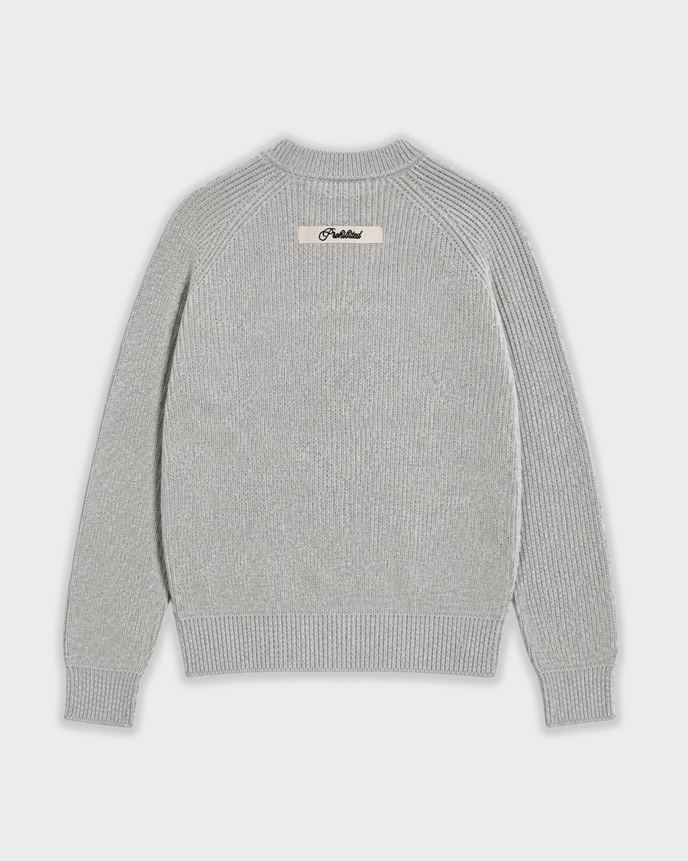 Campus Knit Sweater | Grey Melange