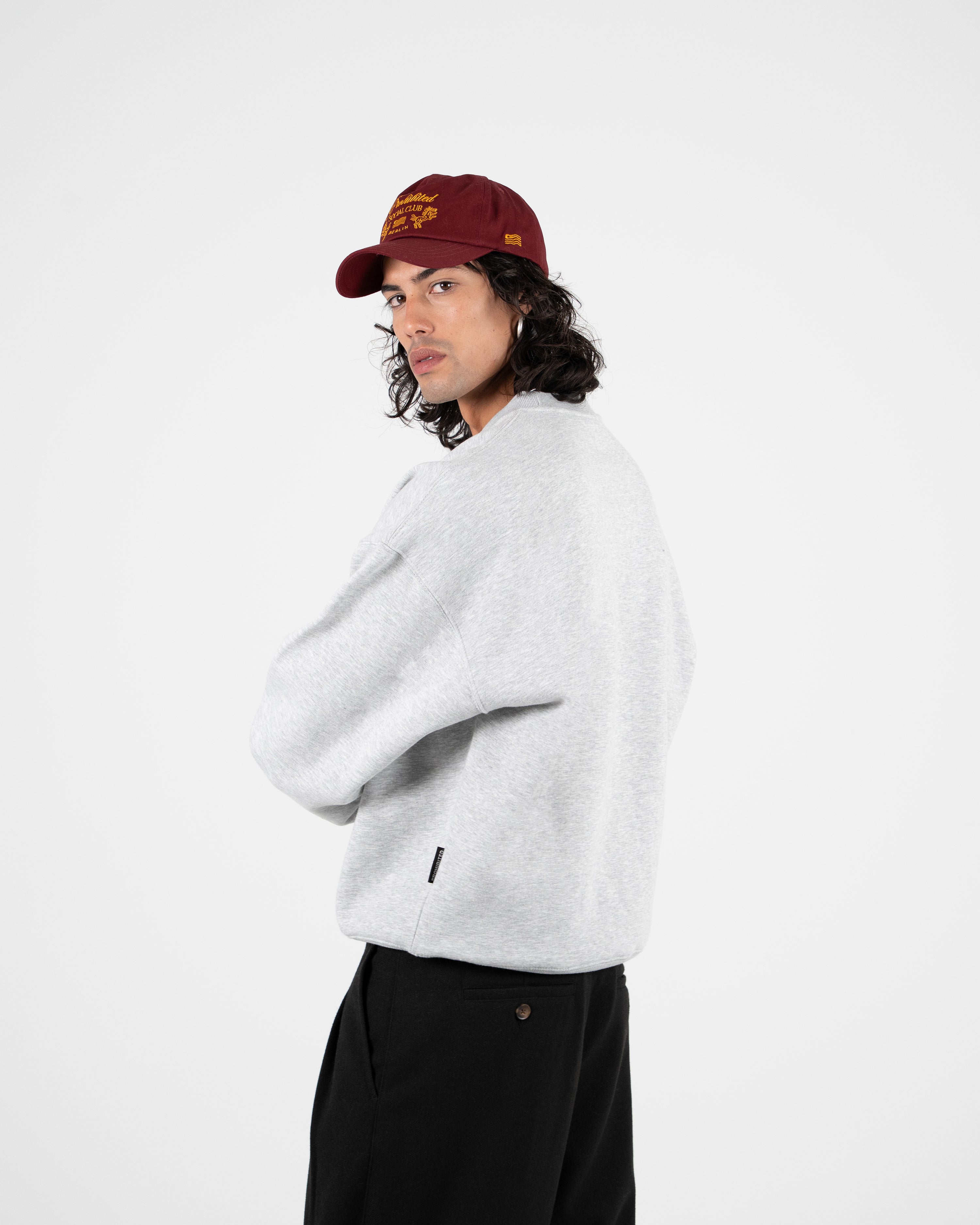 Club Member Crew Neck Grey Melange