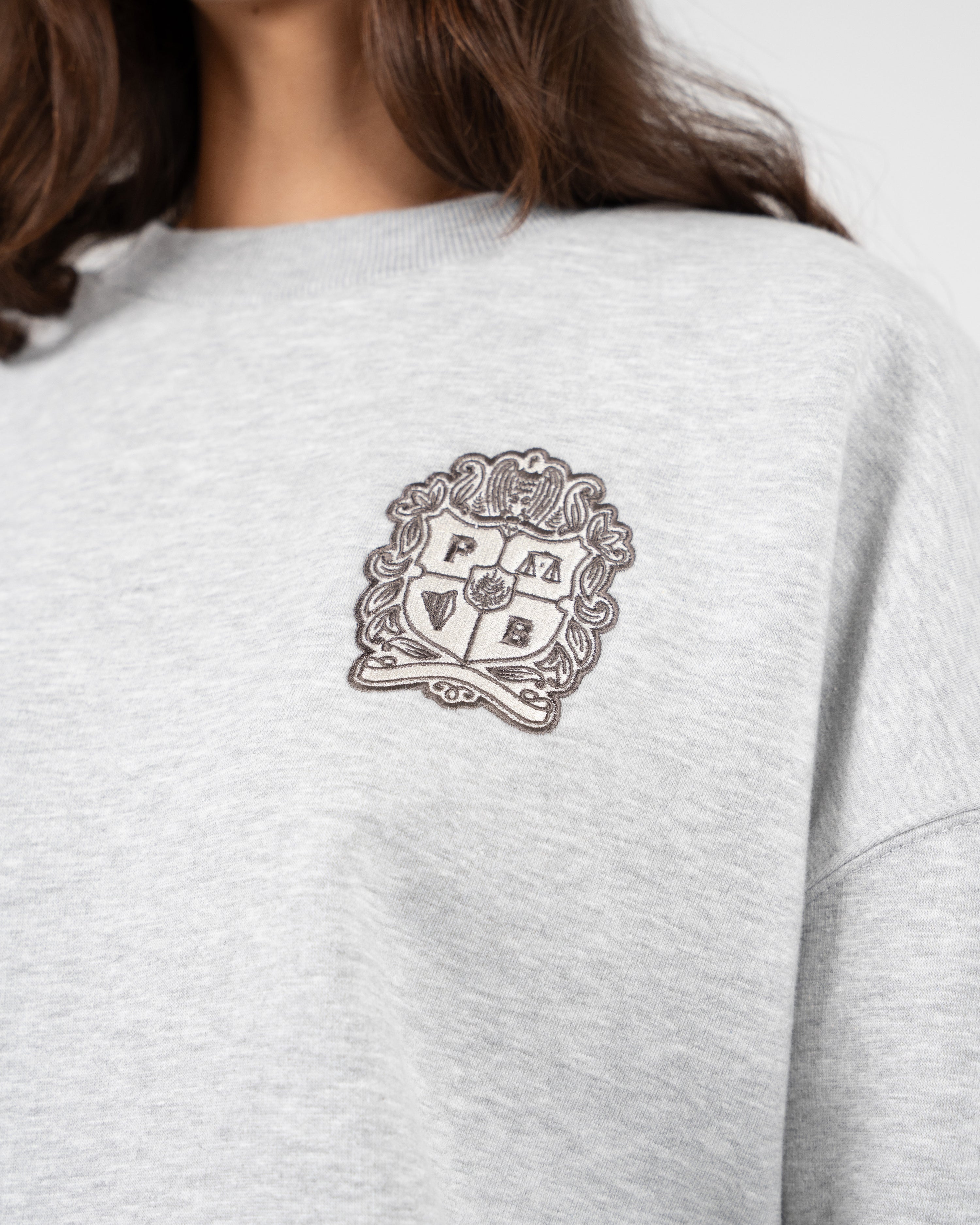 Club Member Crew Neck Grey Melange