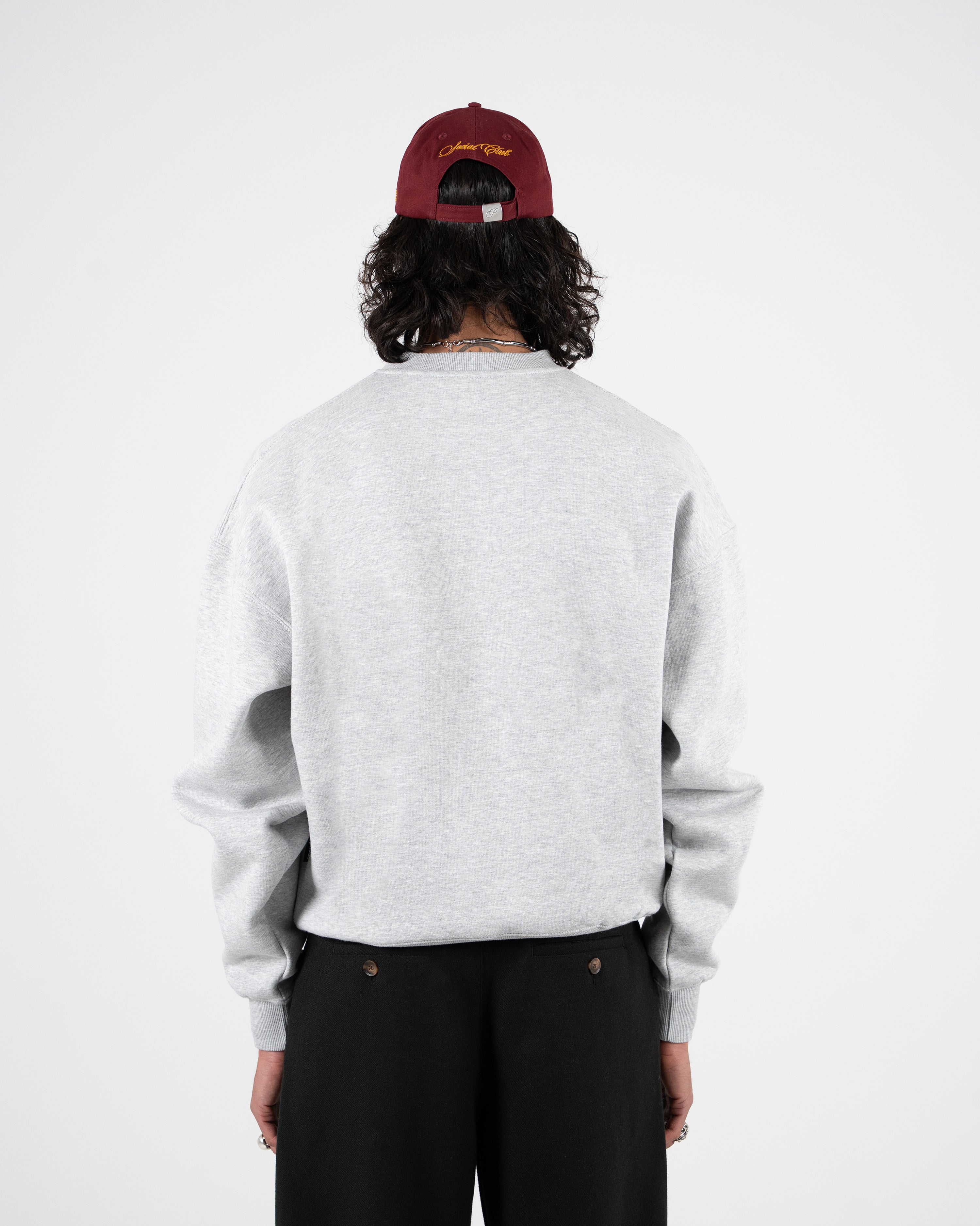Club Member Crew Neck Grey Melange