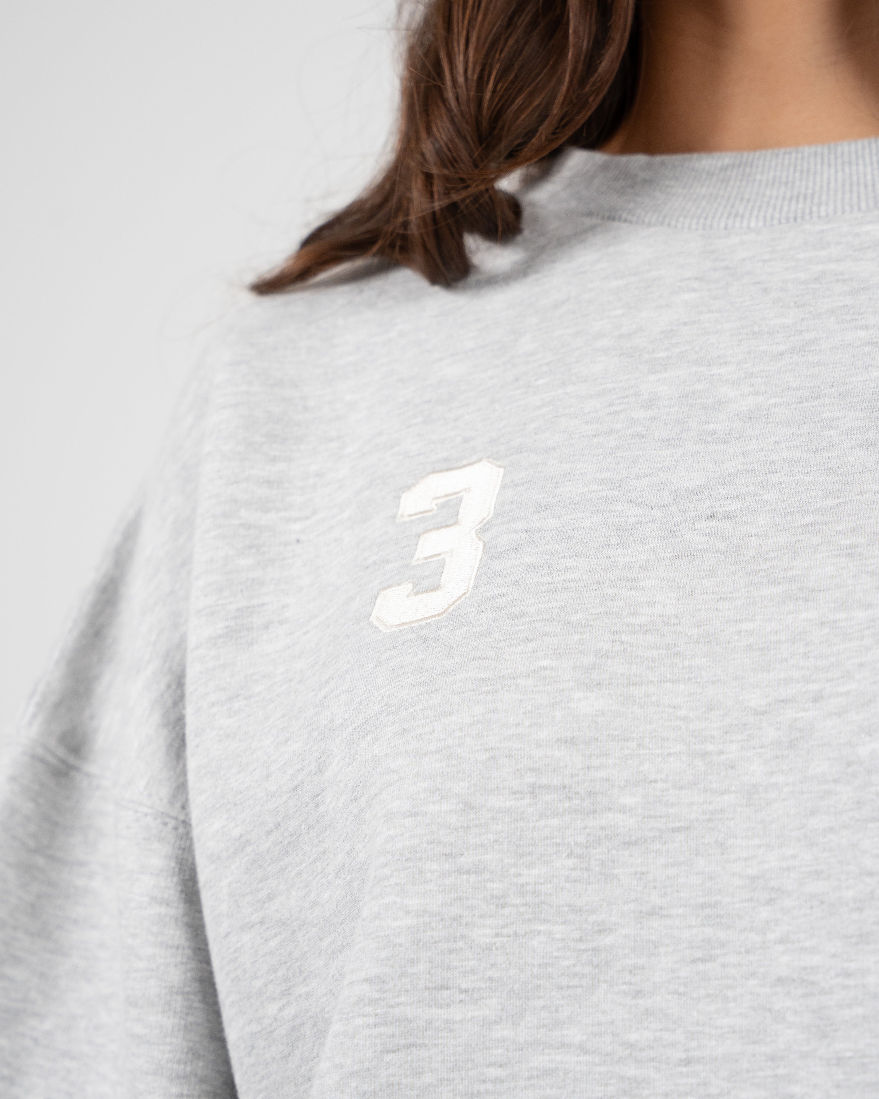 Club Member Crew Neck Grey Melange