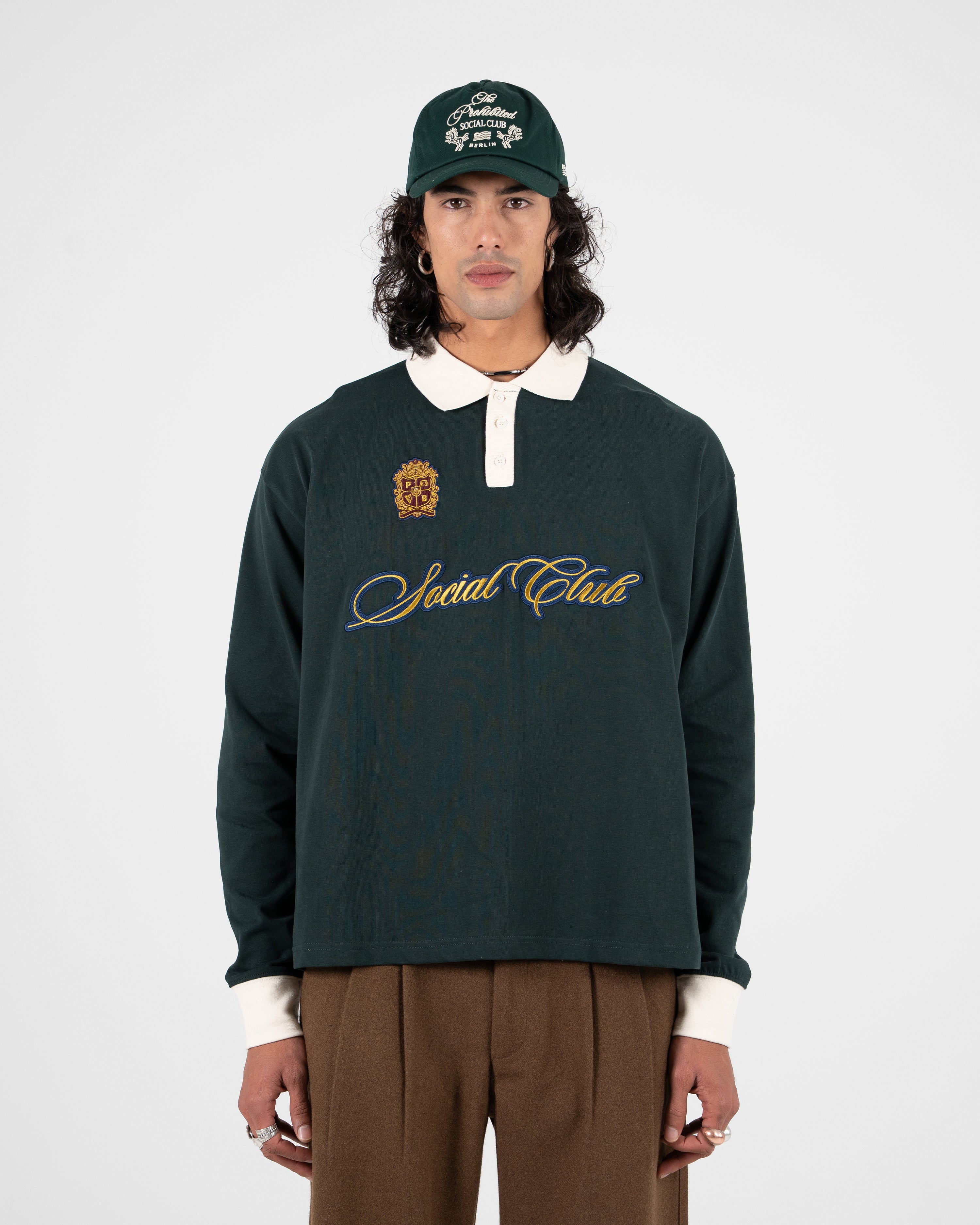 Club Polo Longsleeve Green