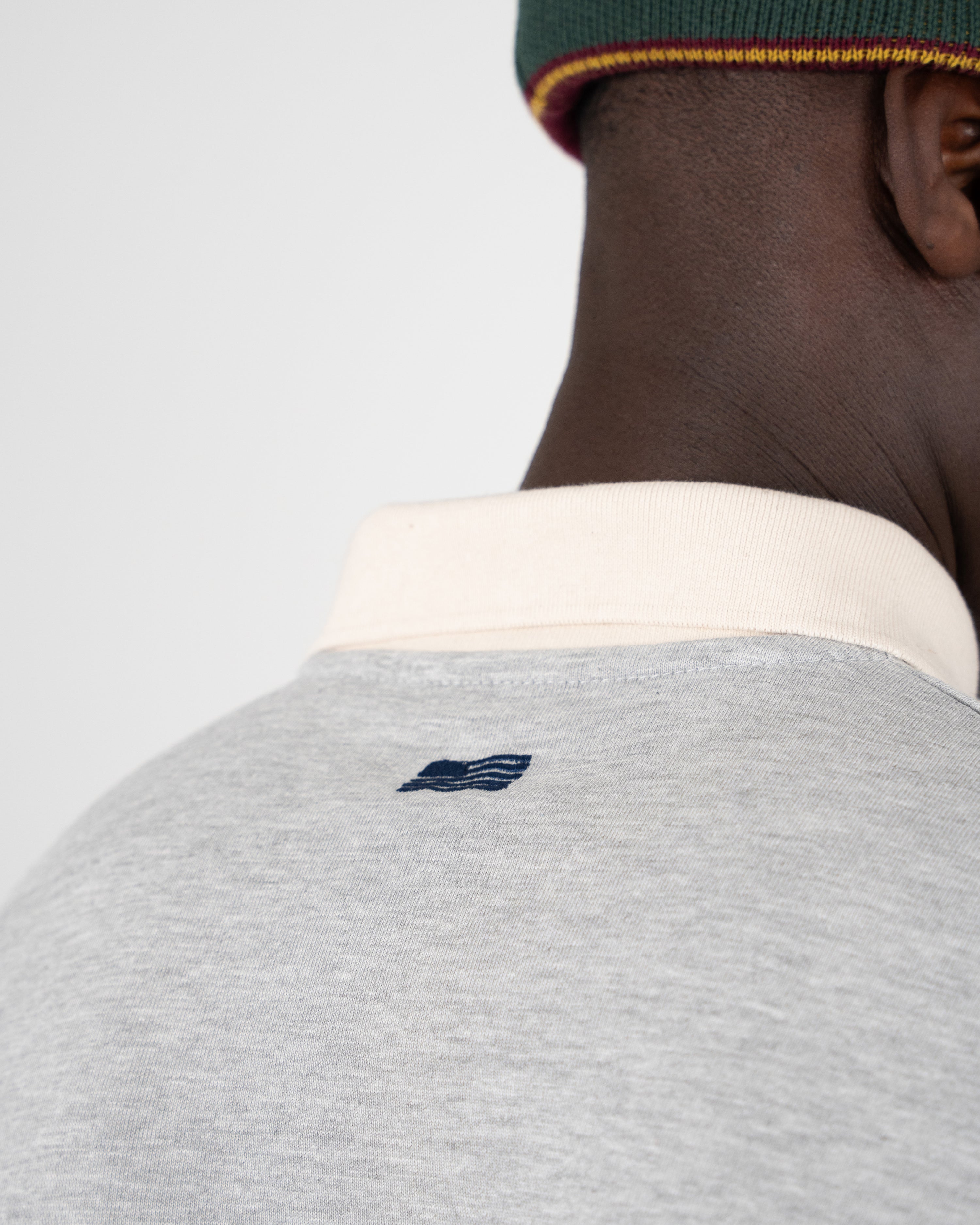 Club Polo Longsleeve Grey Melange