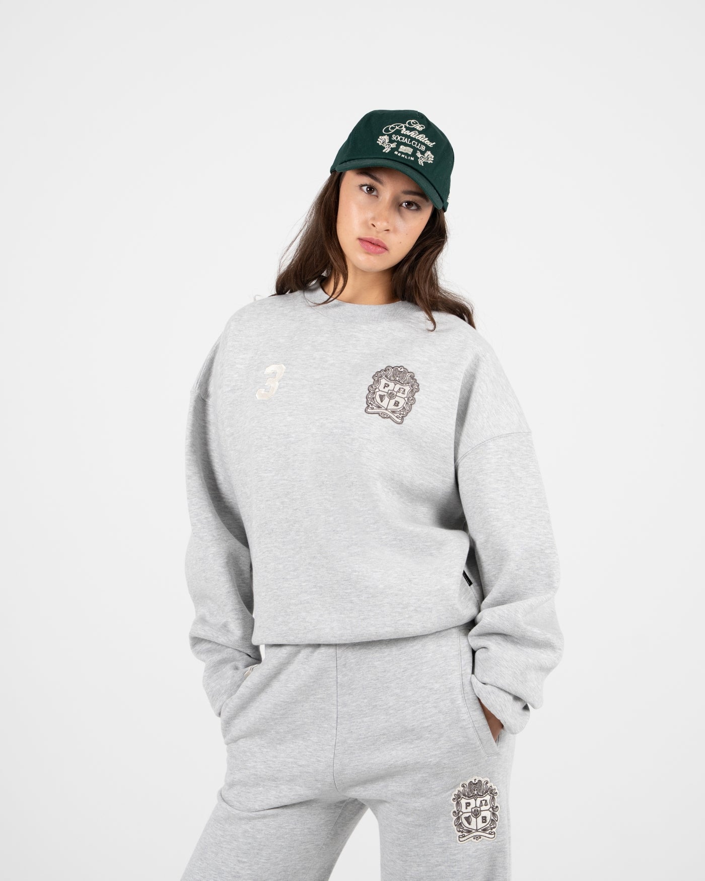Club Member Crew Neck | Grey Melange