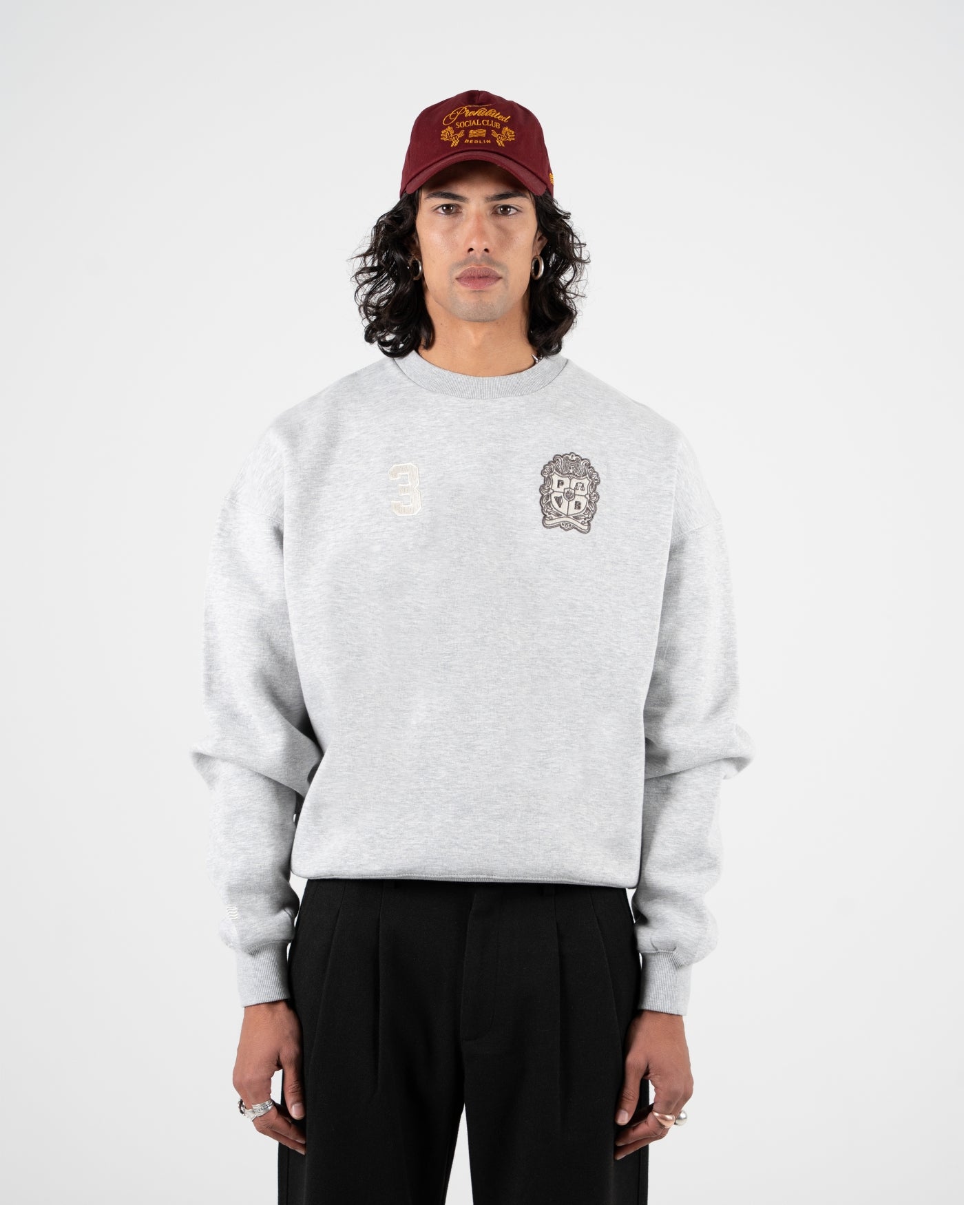 Club Member Crew Neck | Grey Melange