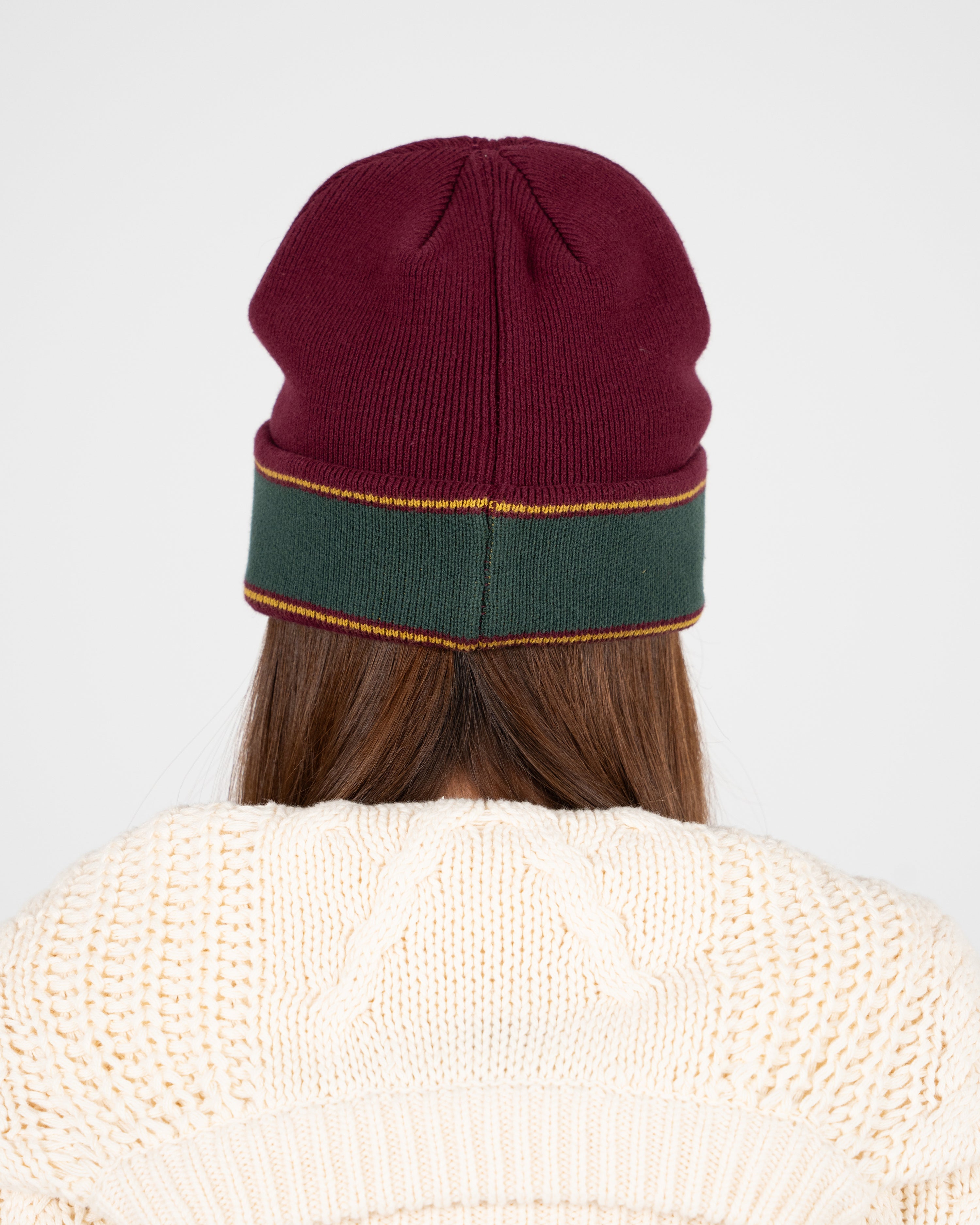 Clubhouse Jacquard Beanie Bordeaux