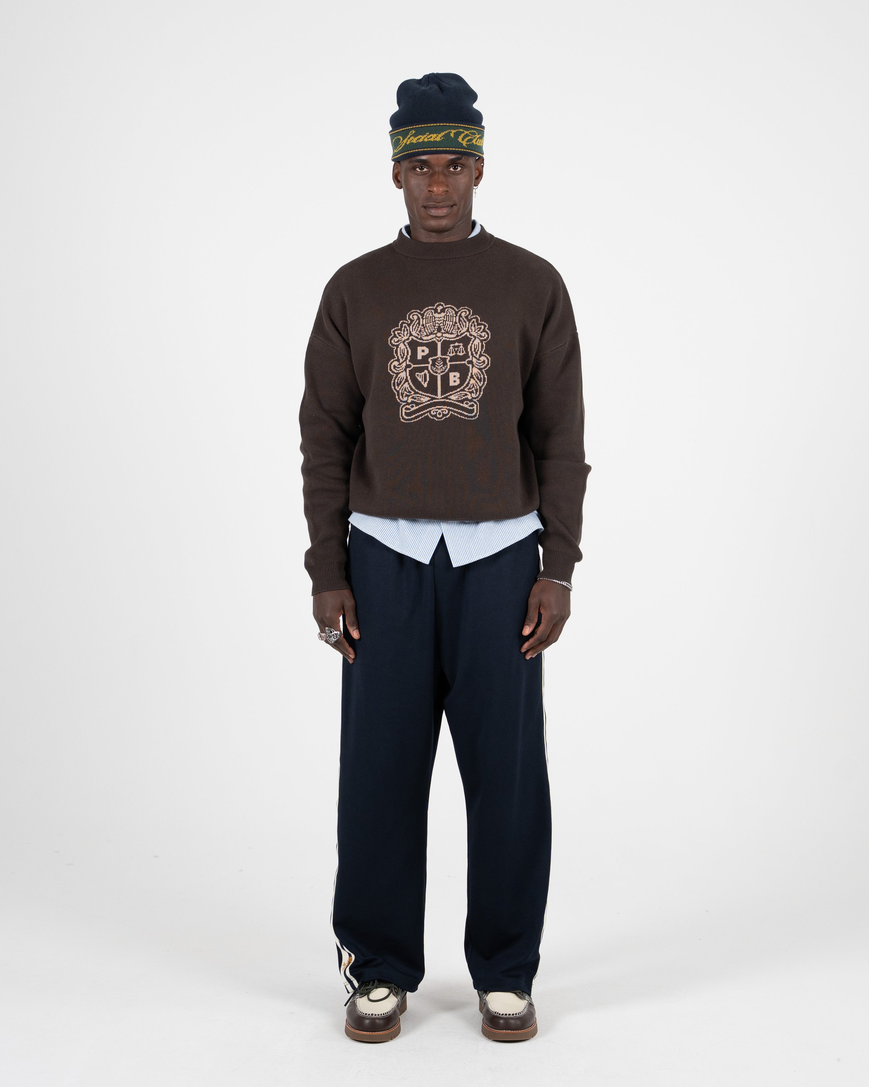 Clubhouse Jacquard Beanie Navy