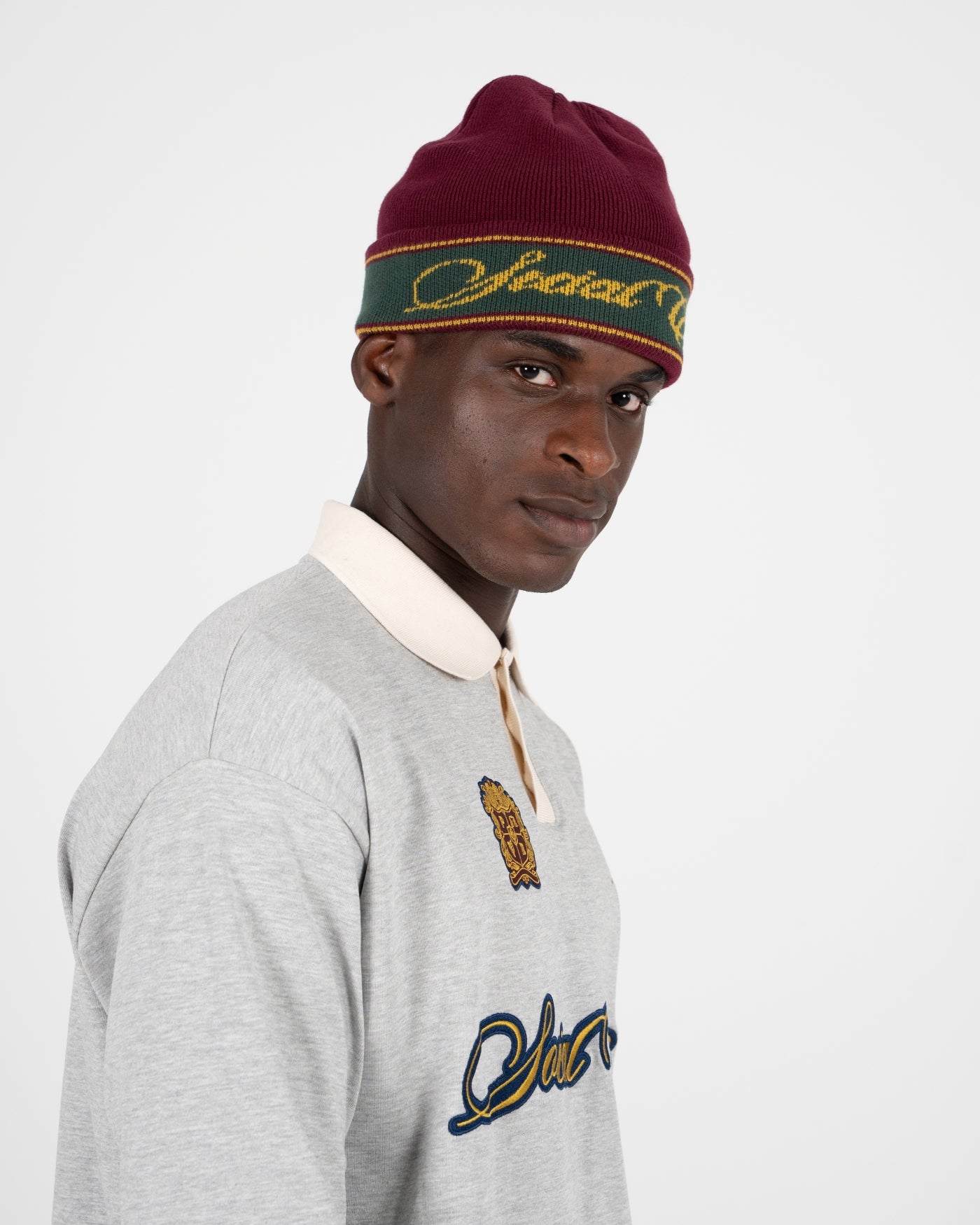 Clubhouse Jacquard Beanie | Bordeaux