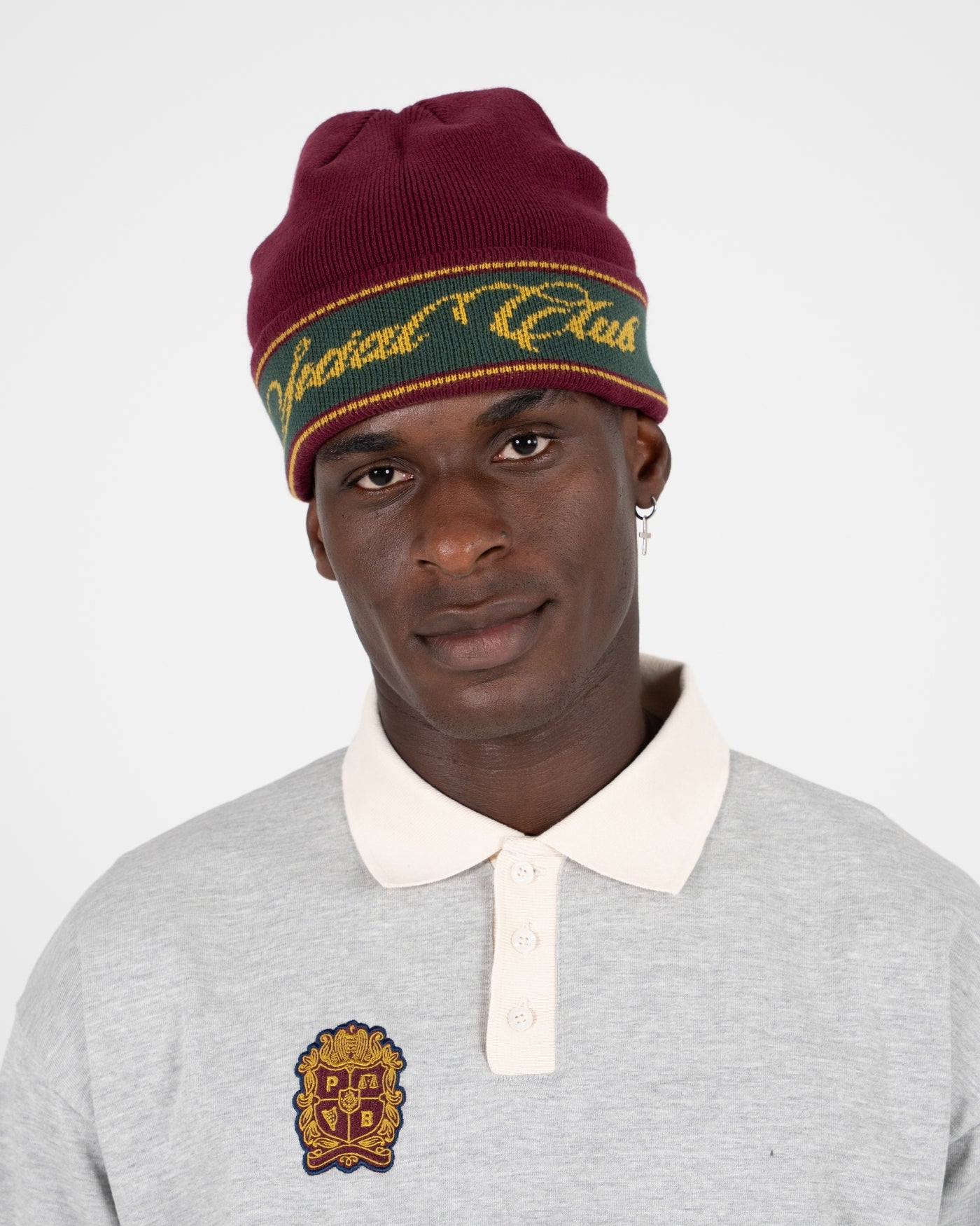 Clubhouse Jacquard Beanie | Bordeaux