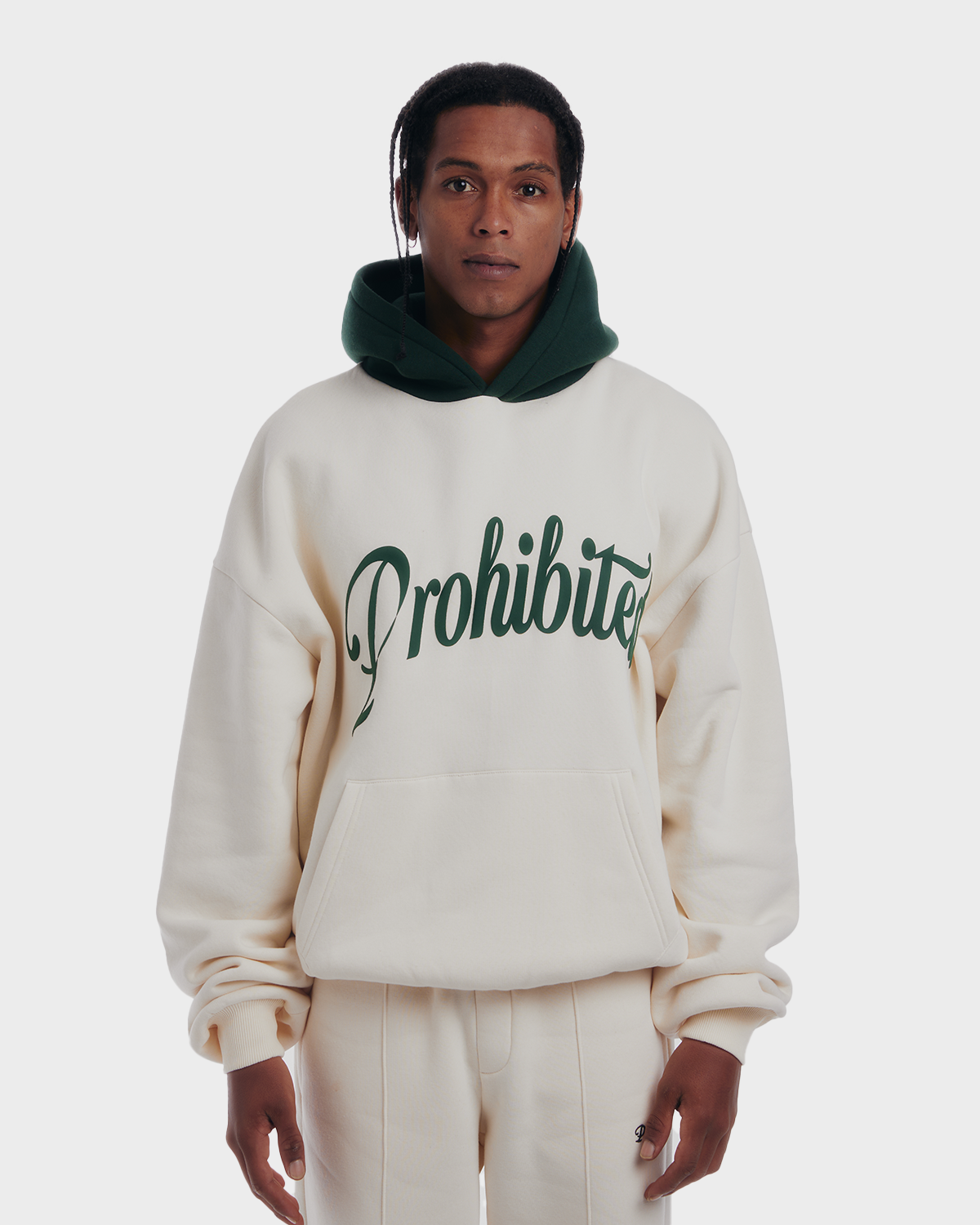 Contrast Hoodie Prohibited