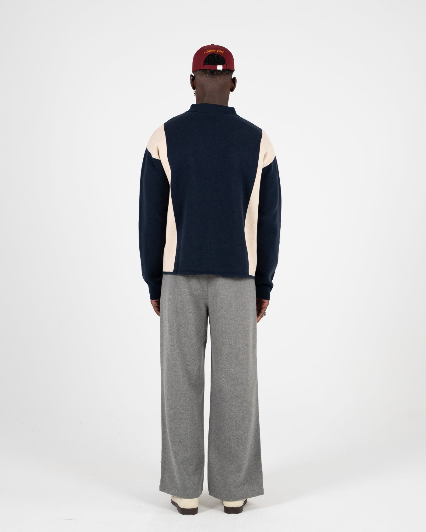 Contrast Clubhouse Knit | Navy