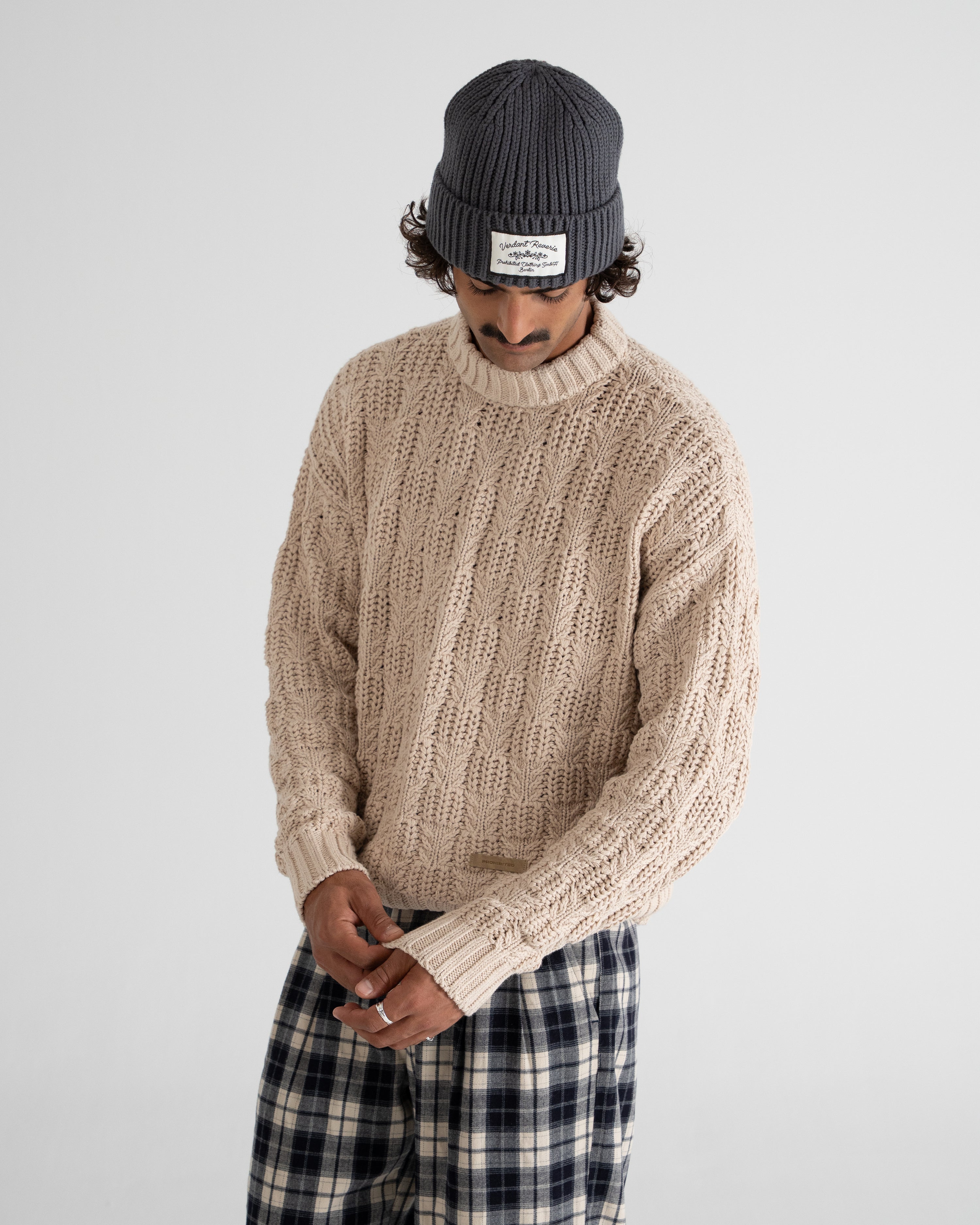 Cottage Knit Sweater Beige