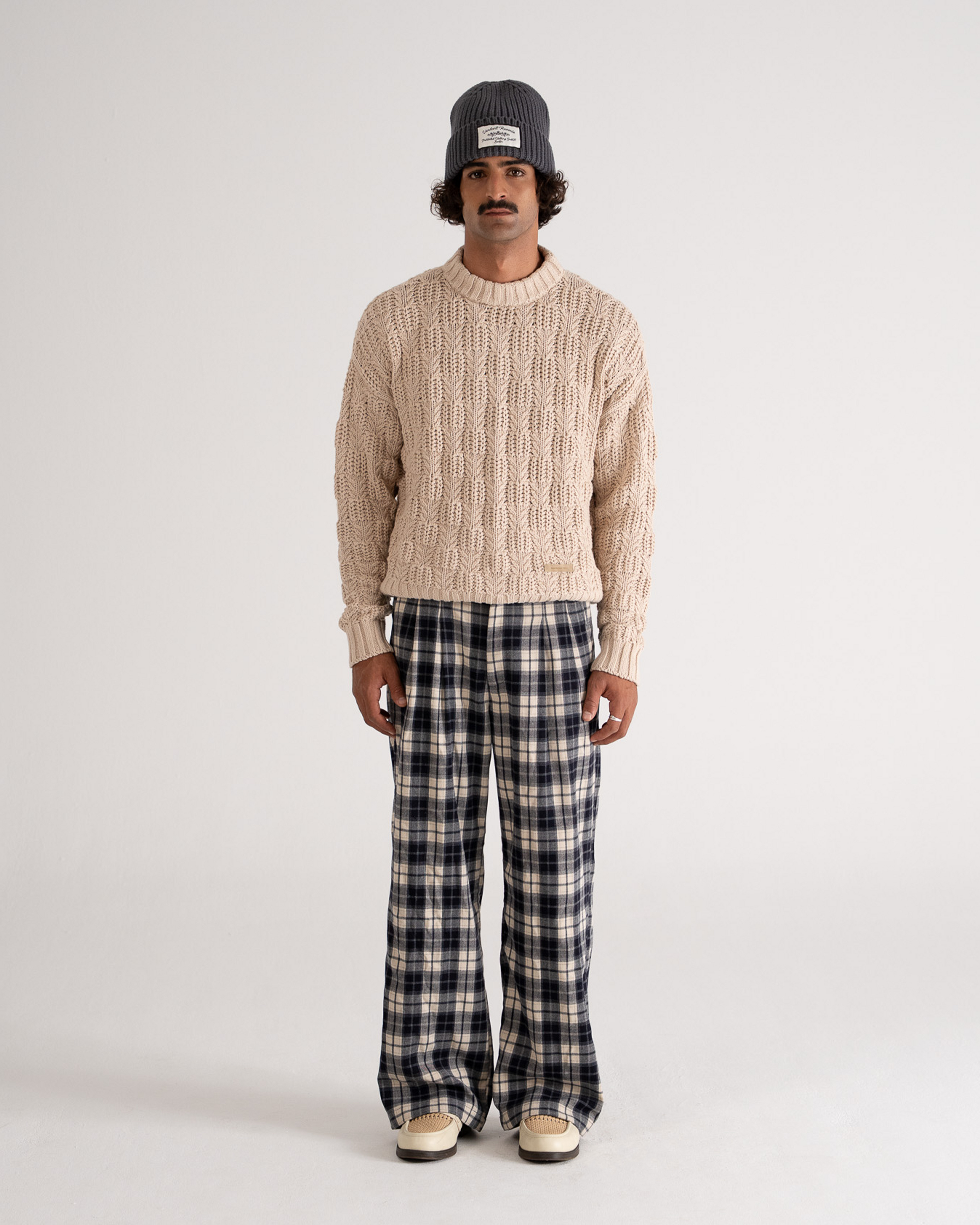 Cottage Knit Sweater Beige